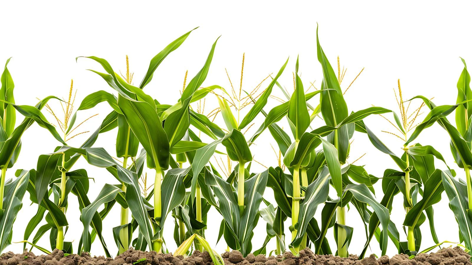 Green Corn Stalk Field Isolated — free download from Dotvec