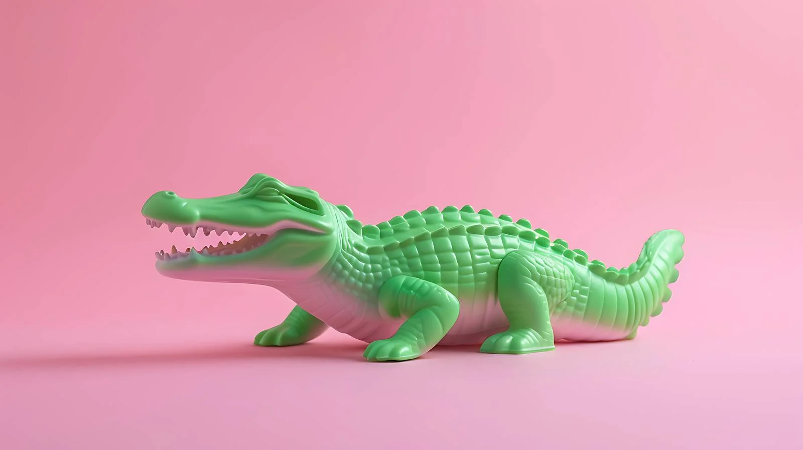 Vibrant Crocodile Toy on Pink Background — free download from Dotvec