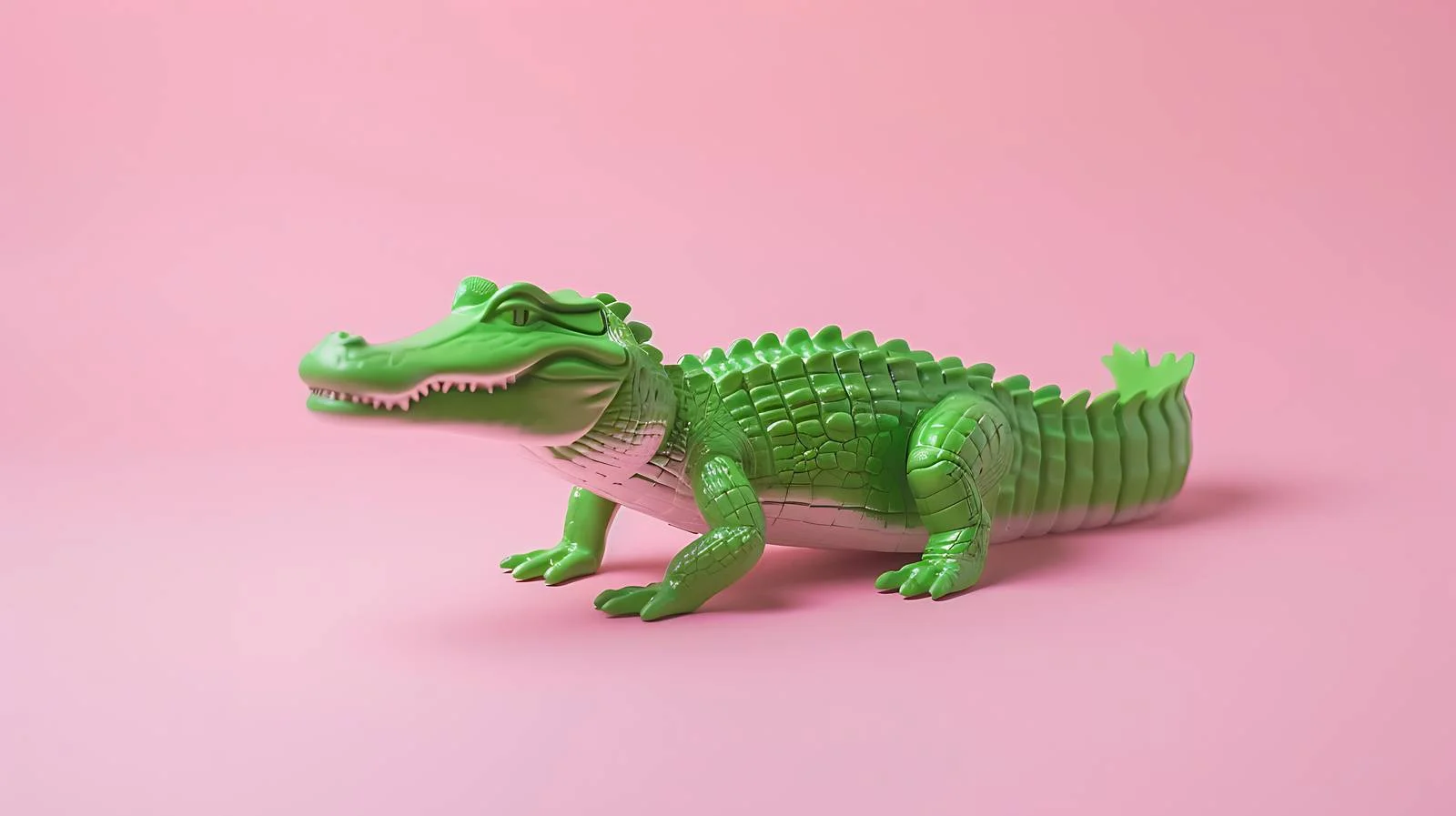 Vibrant Crocodile Toy on Pink Background — free download from Dotvec