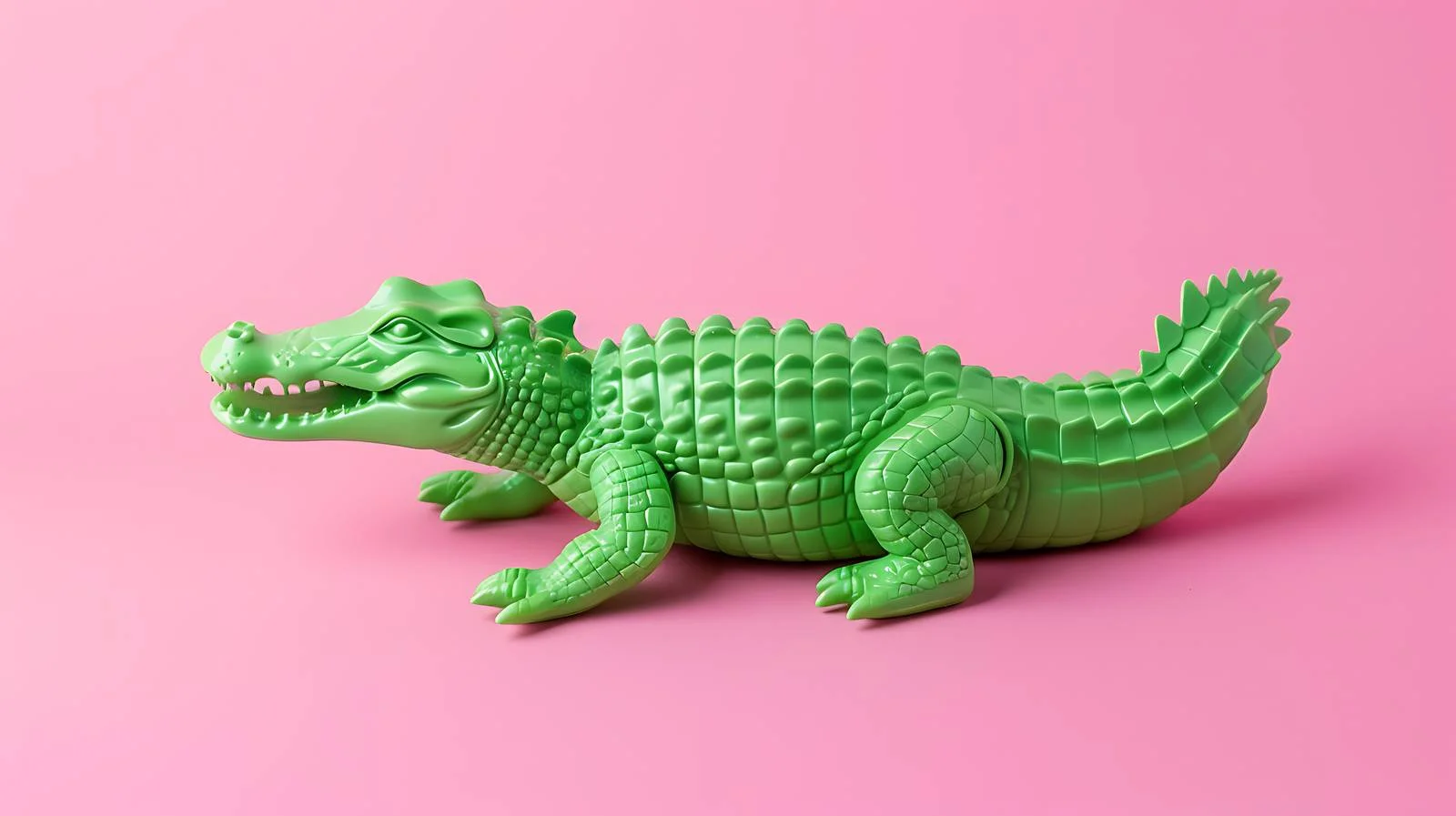 Vibrant Crocodile Toy on Pink Background — free download from Dotvec