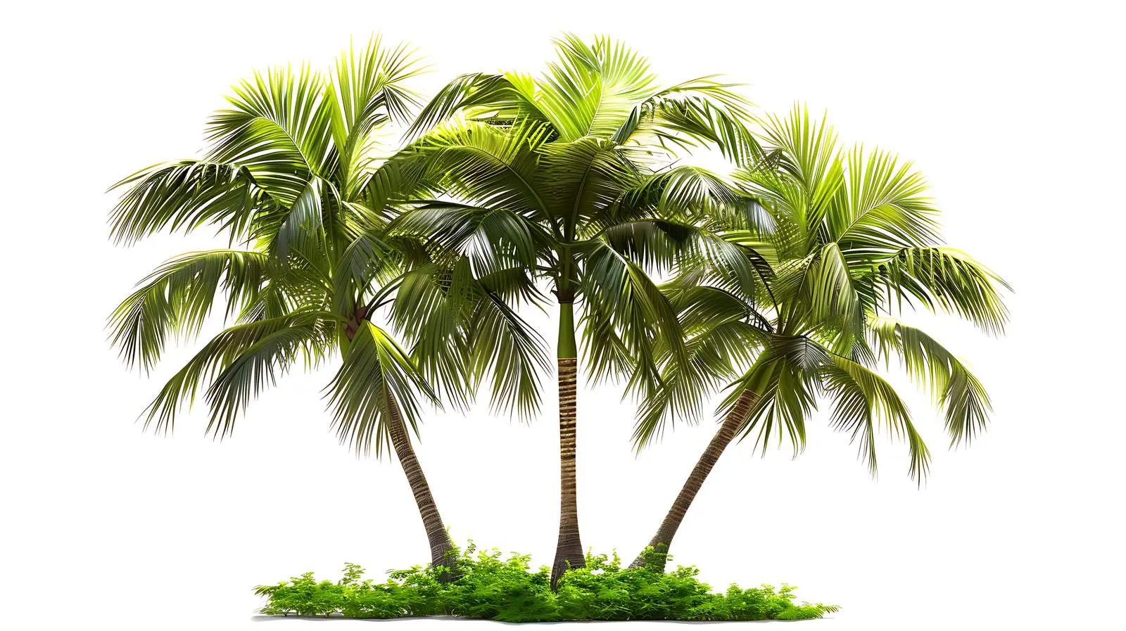 Exotic Tropical Palm Tree with Summer Leaves – free verdant image from Dotvec