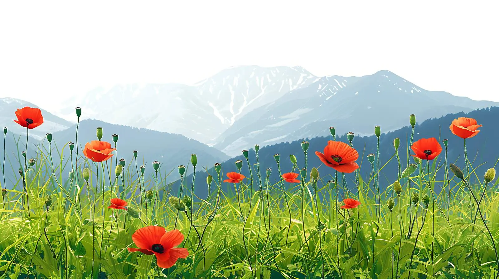 Minimal Green Grass Field Pattern – free imp image from Dotvec