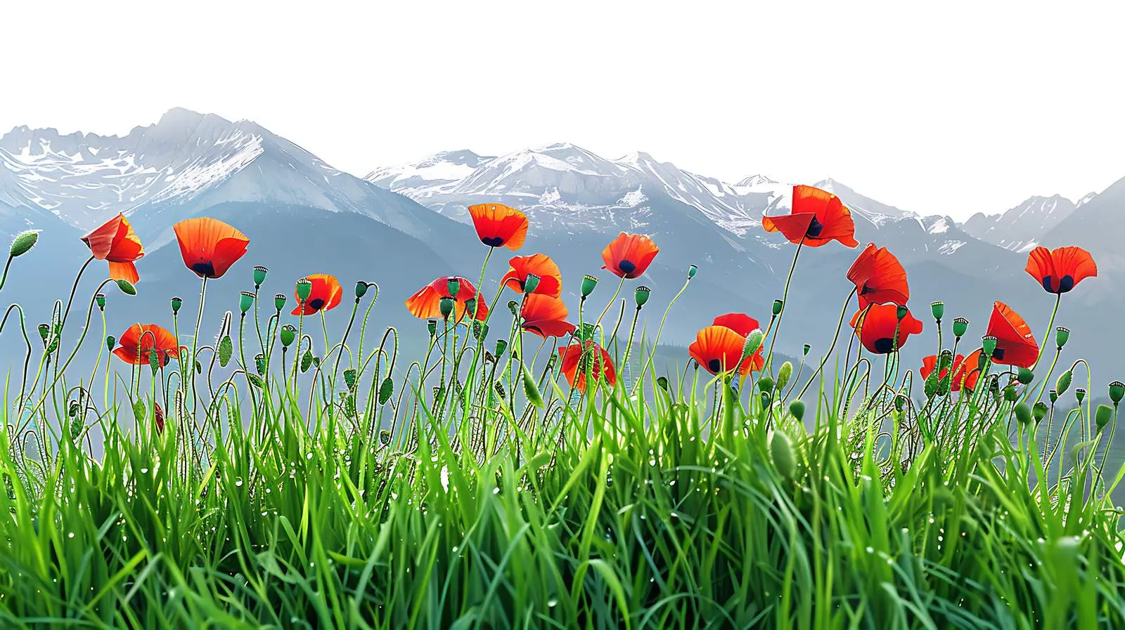 Minimal Natural Green Grass Field Pattern — free download from Dotvec