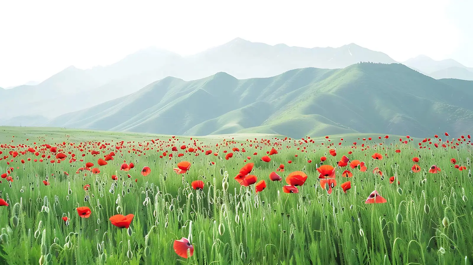 Minimal Green Grass Field Pattern — free download from Dotvec