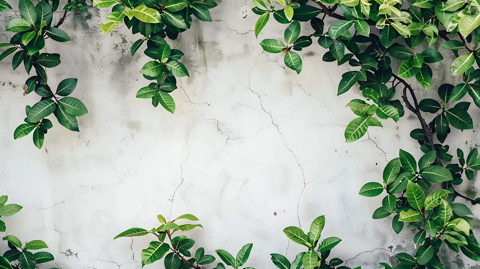 Green Leaves and Vintage Building Background – free subtle colors image from Dotvec