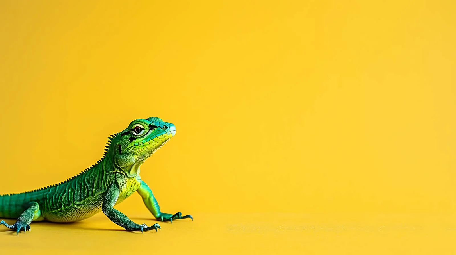 Vibrant Lizard Toy on Yellow Background — free download from Dotvec