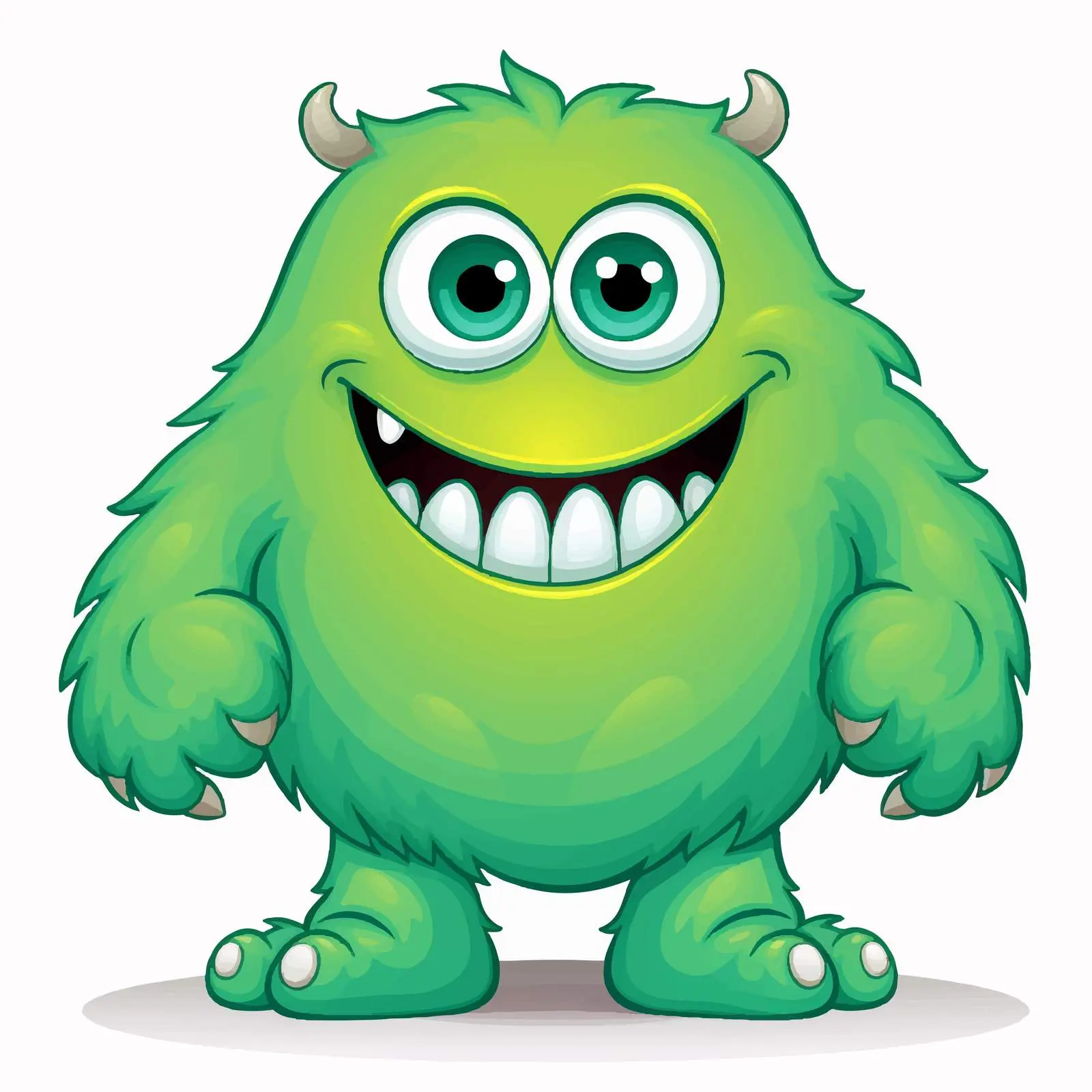 Green Monster Silhouette on White Background — free download from Dotvec