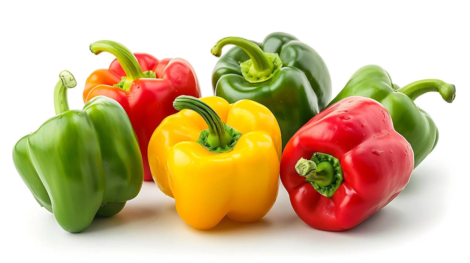 Vibrant Bell Peppers in Market Display — free download from Dotvec