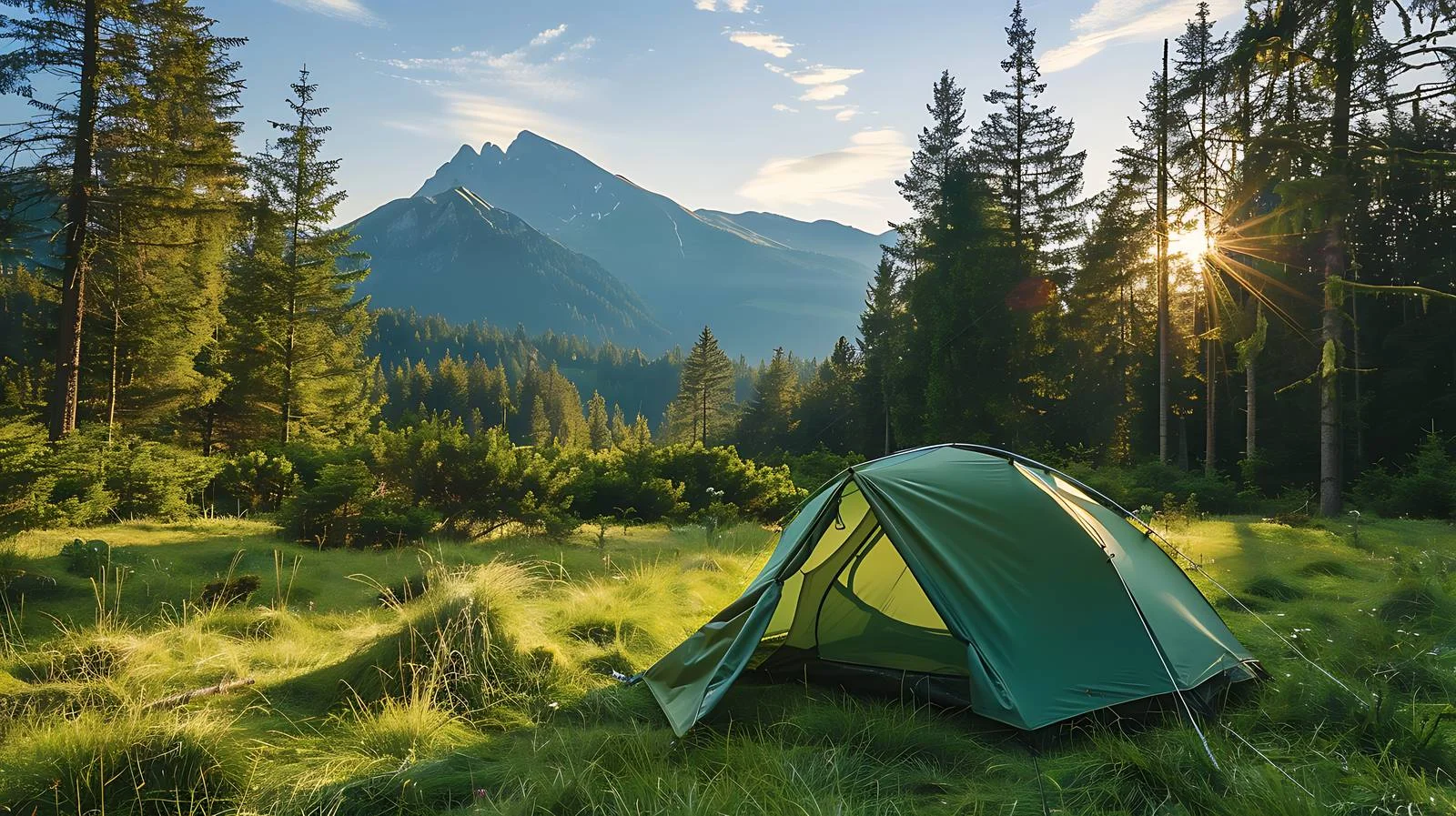 Forest Camping Tent View — free download from Dotvec