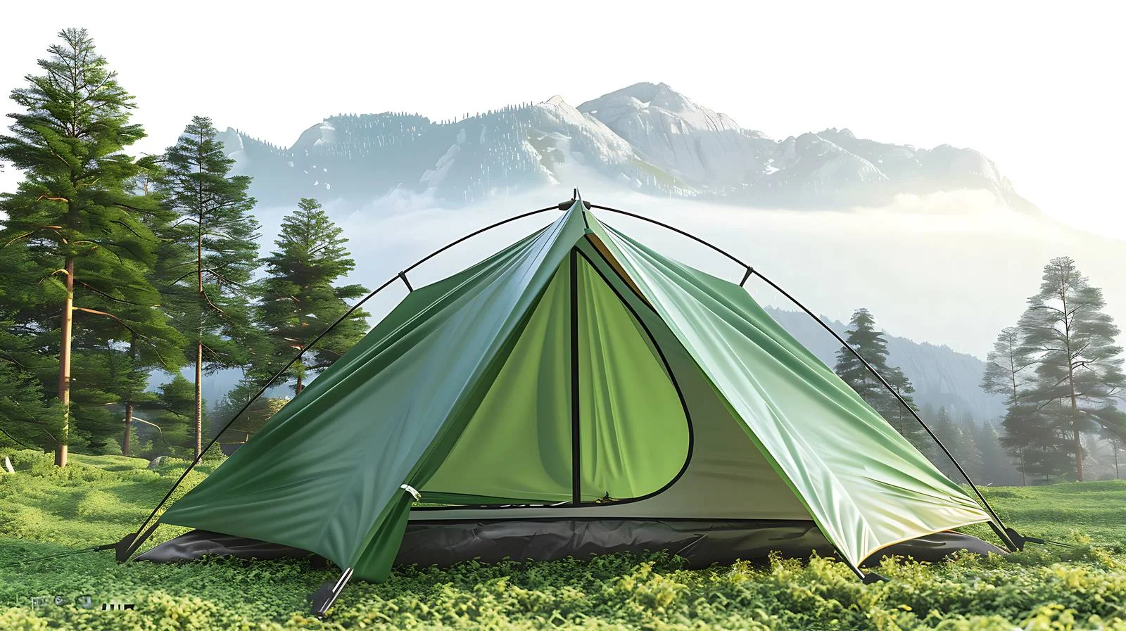Forest Camping Tent View — free download from Dotvec