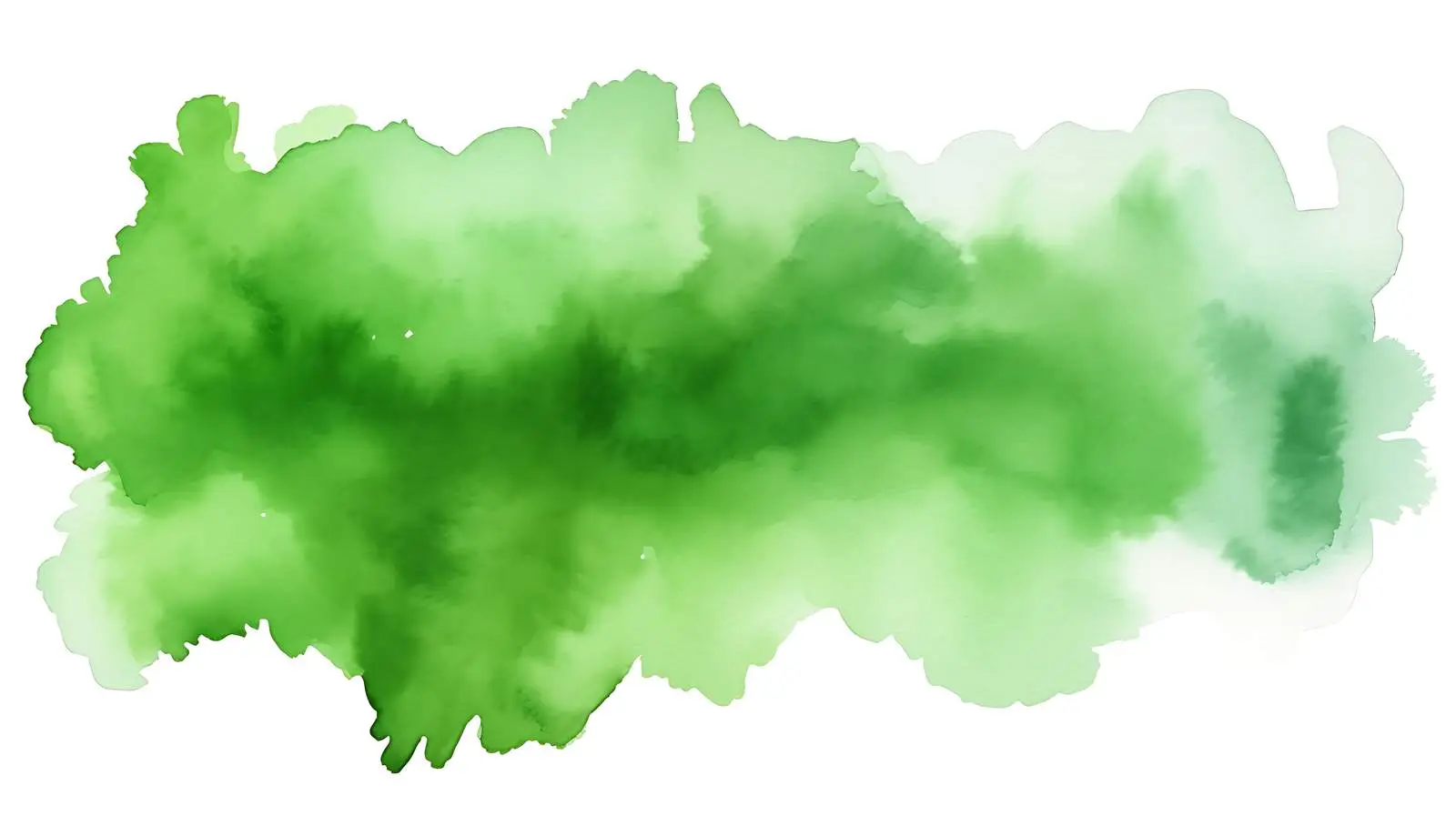 Green Watercolor Stains on White Background — free download from Dotvec