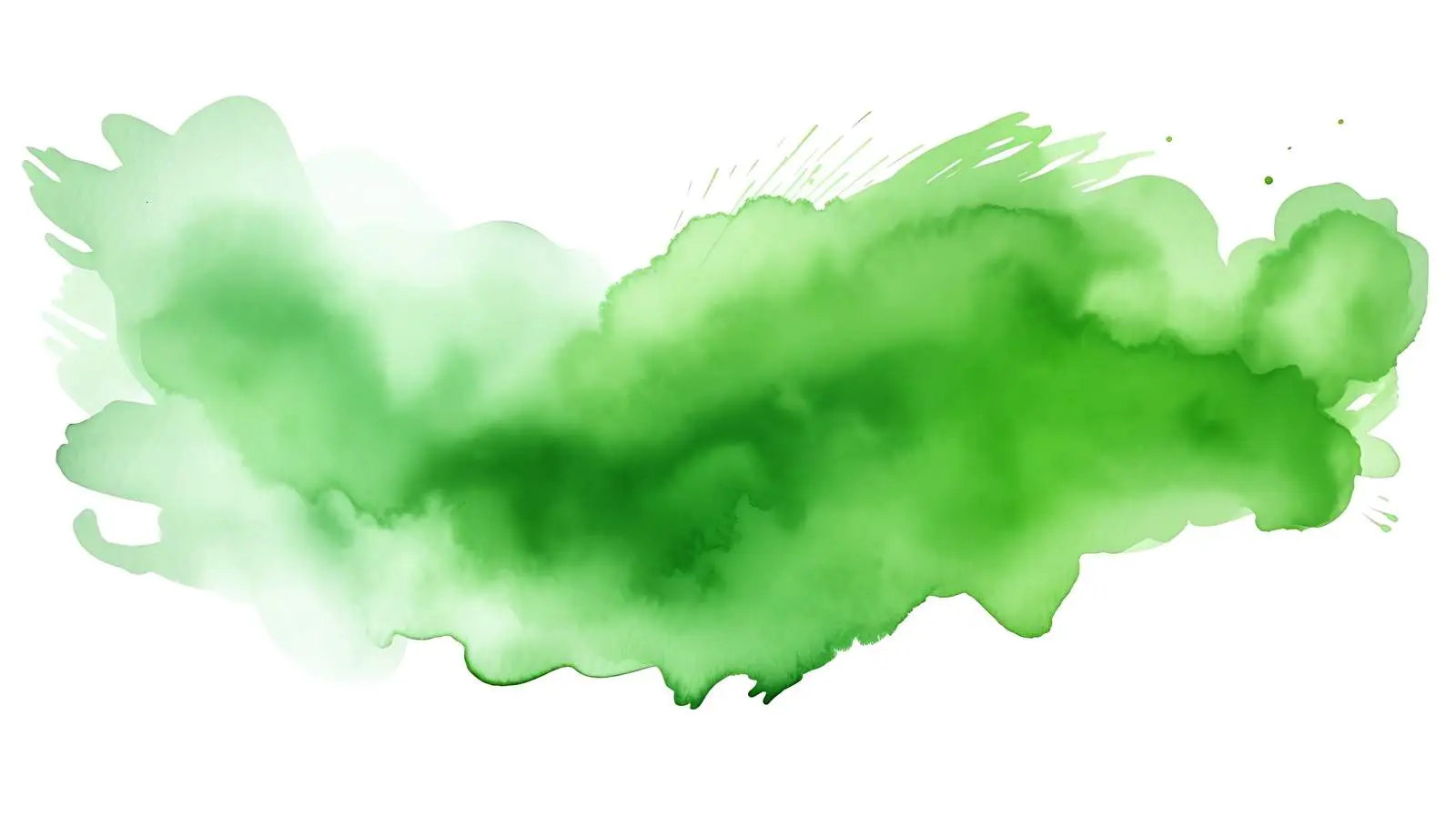 Green Watercolor Stains on White Background — free download from Dotvec