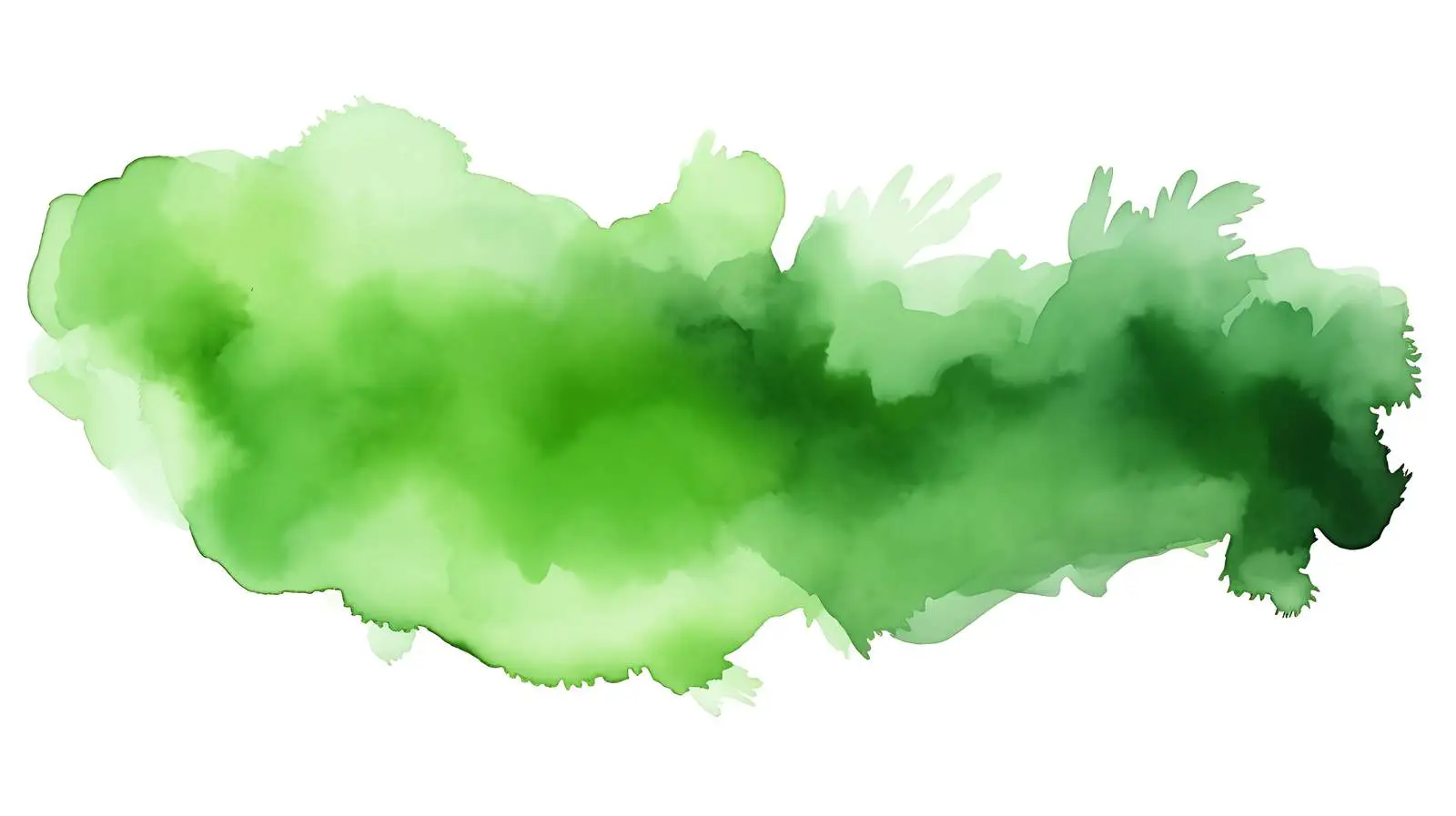 Green Watercolor Stains on White Background — free download from Dotvec