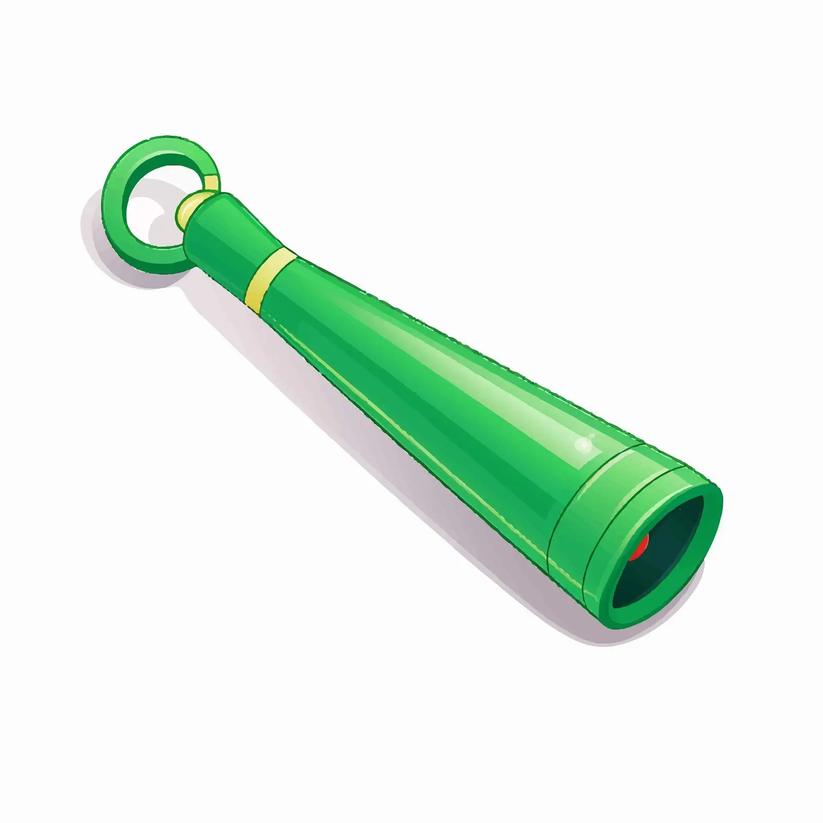 Green Whistle Vector Illustration on White Background — free download from Dotvec