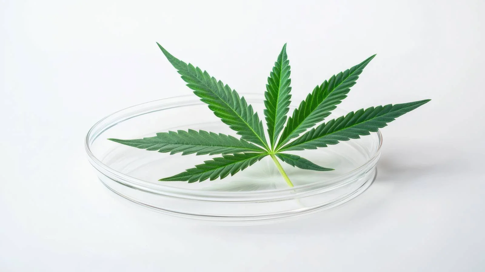 Botanical Experiment: Green Cannabis Leaf Study — free download from Dotvec