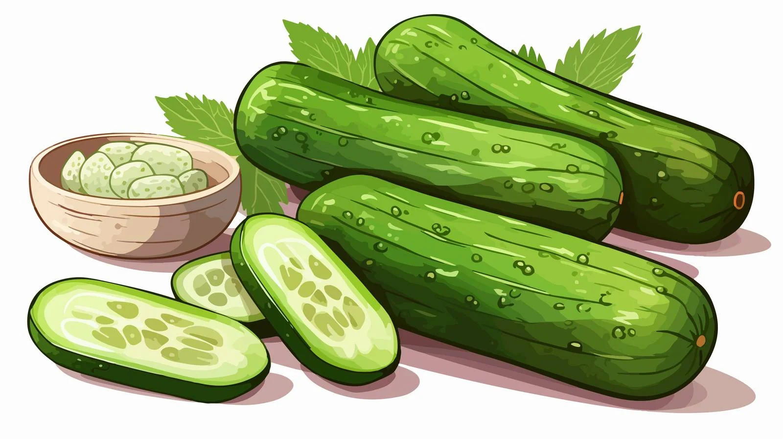 Fresh Cucumber Cooking Ingredients — free download from Dotvec