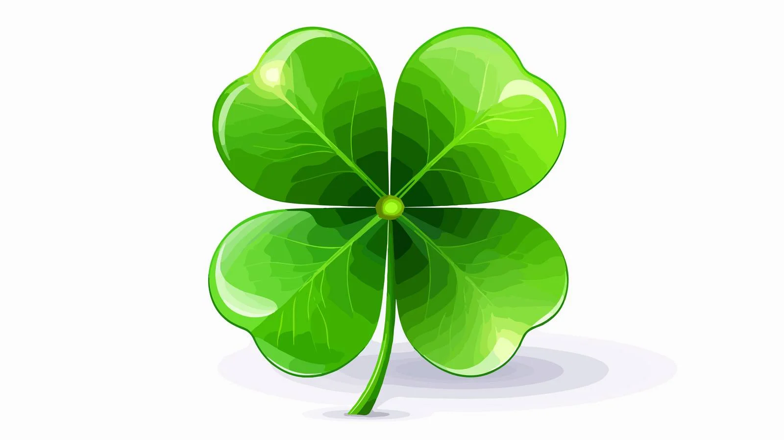 Four-Leaf Clover: Symbol of Luck – free shamrock image from Dotvec
