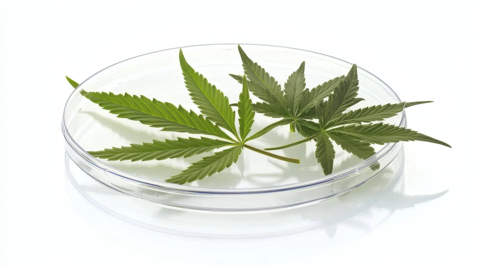 Green Hemp Leaves in Petri Dish Study — free download from Dotvec