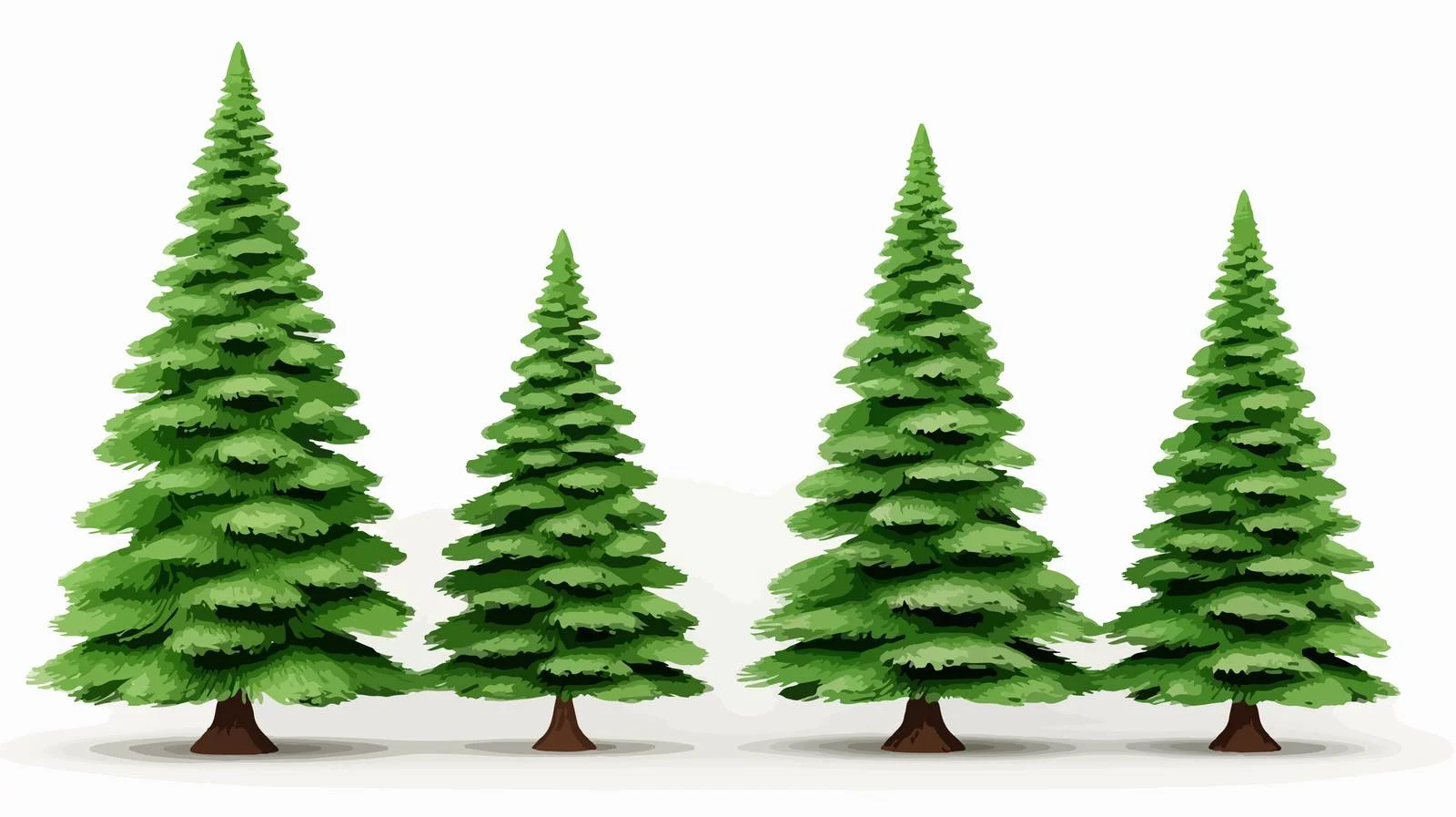 Elegant Green Pine Trees for Christmas — free download from Dotvec
