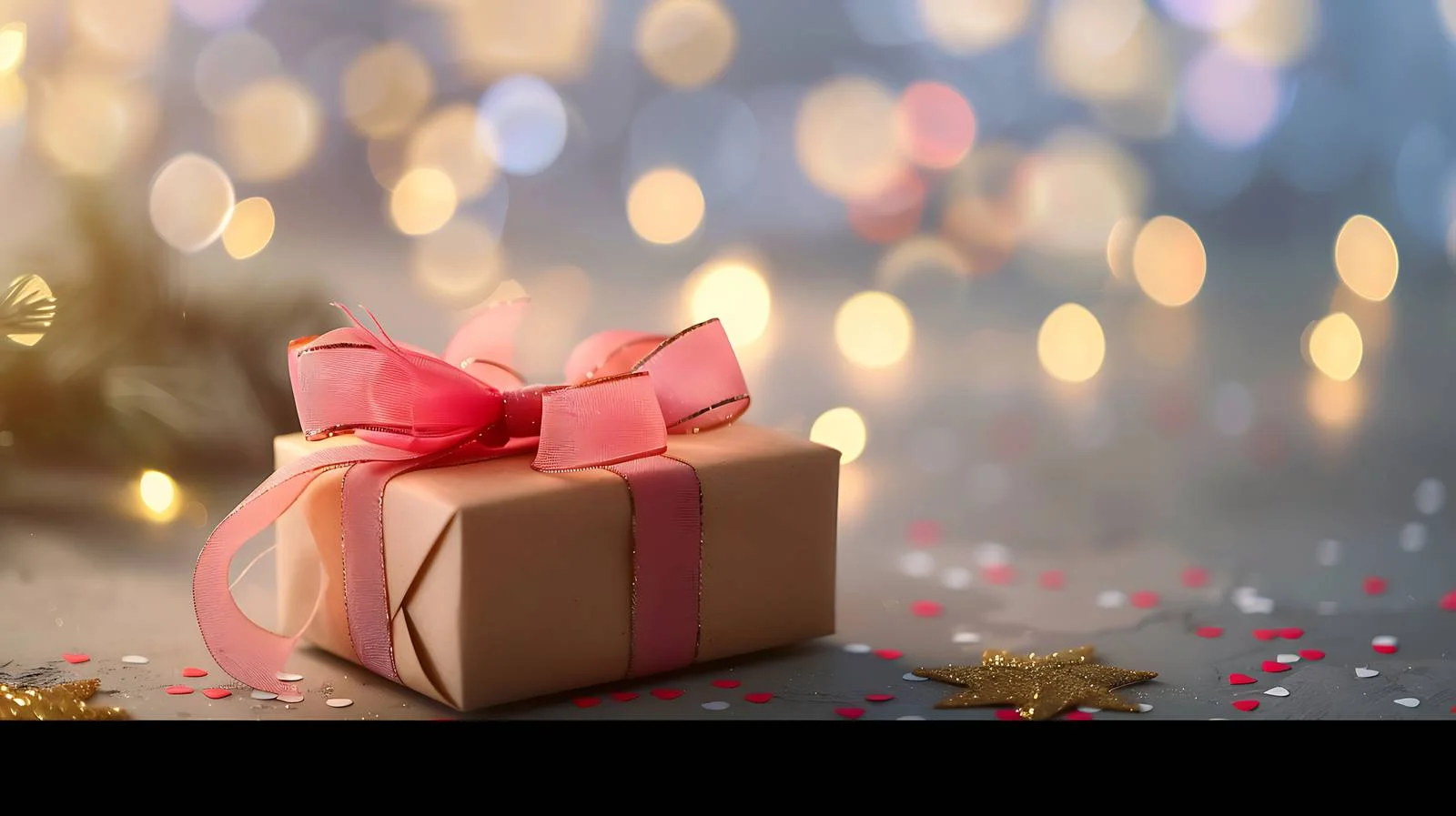 Elegant Gift Box on Table — free download from Dotvec