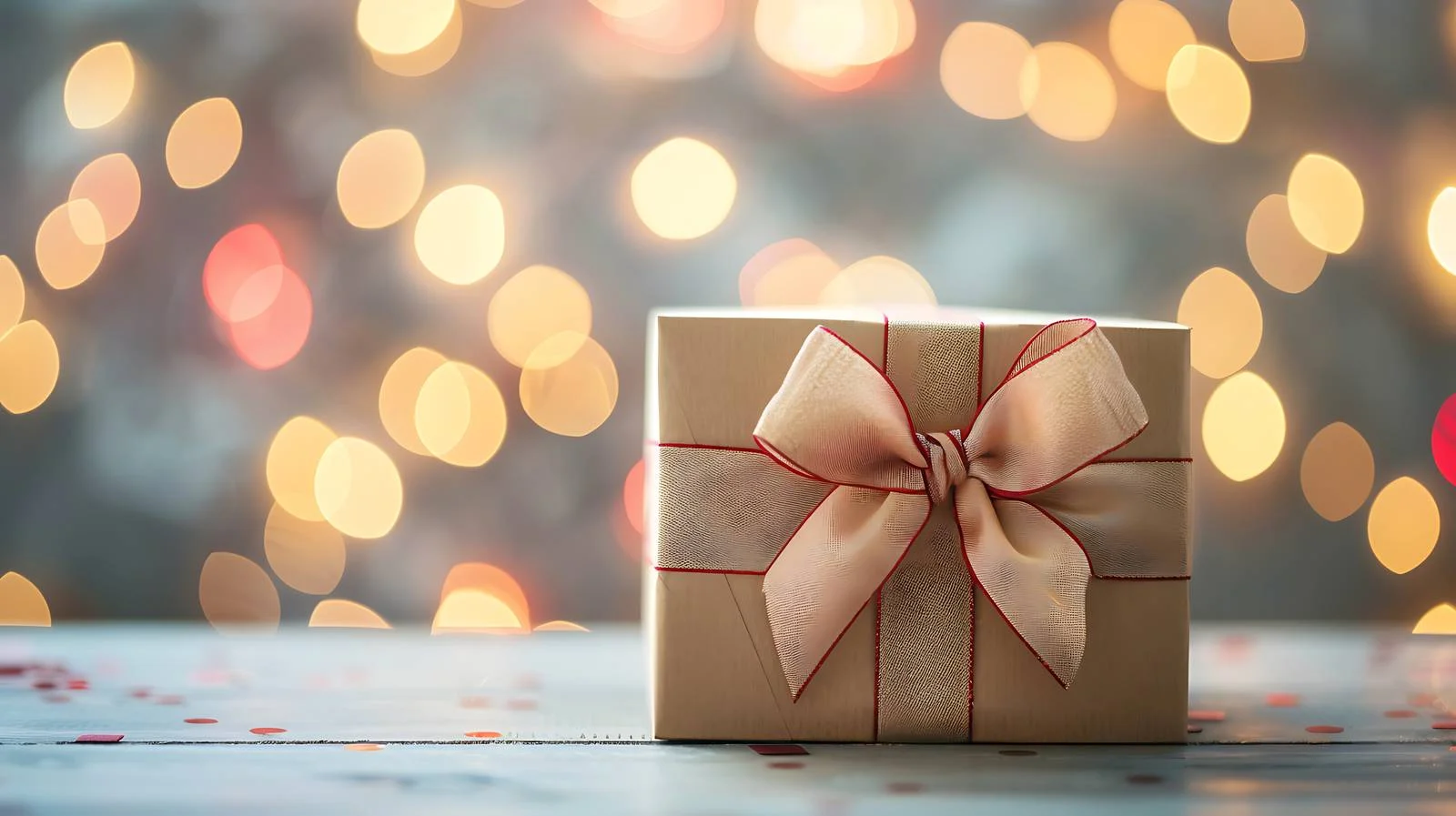 Elegant Gift Box on Table — free download from Dotvec