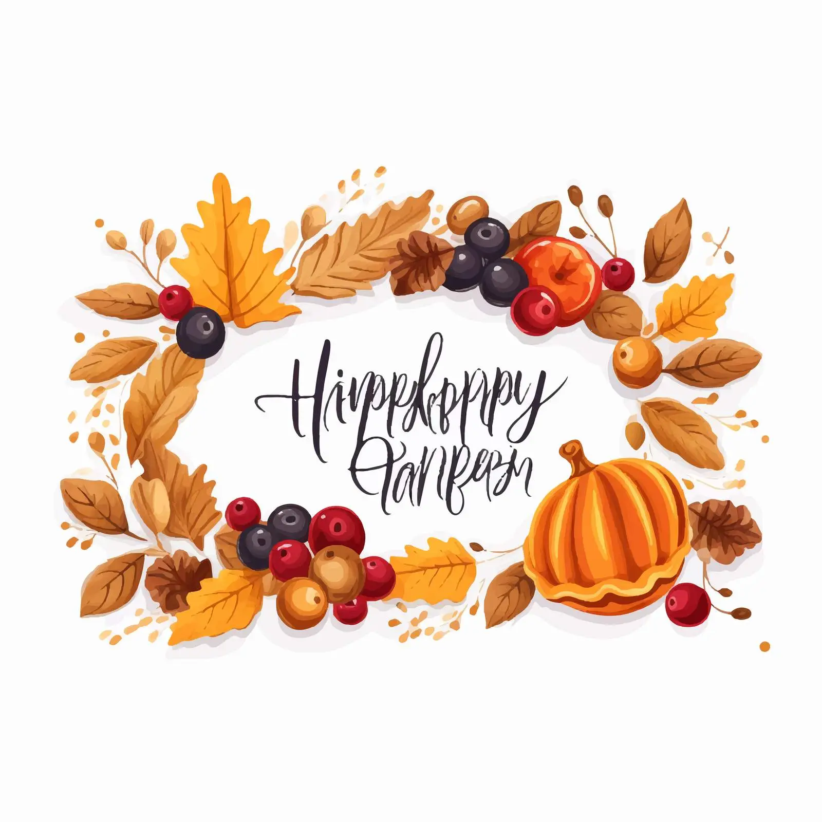 Happy Thanksgiving Greeting Card or Banner Template — free download from Dotvec