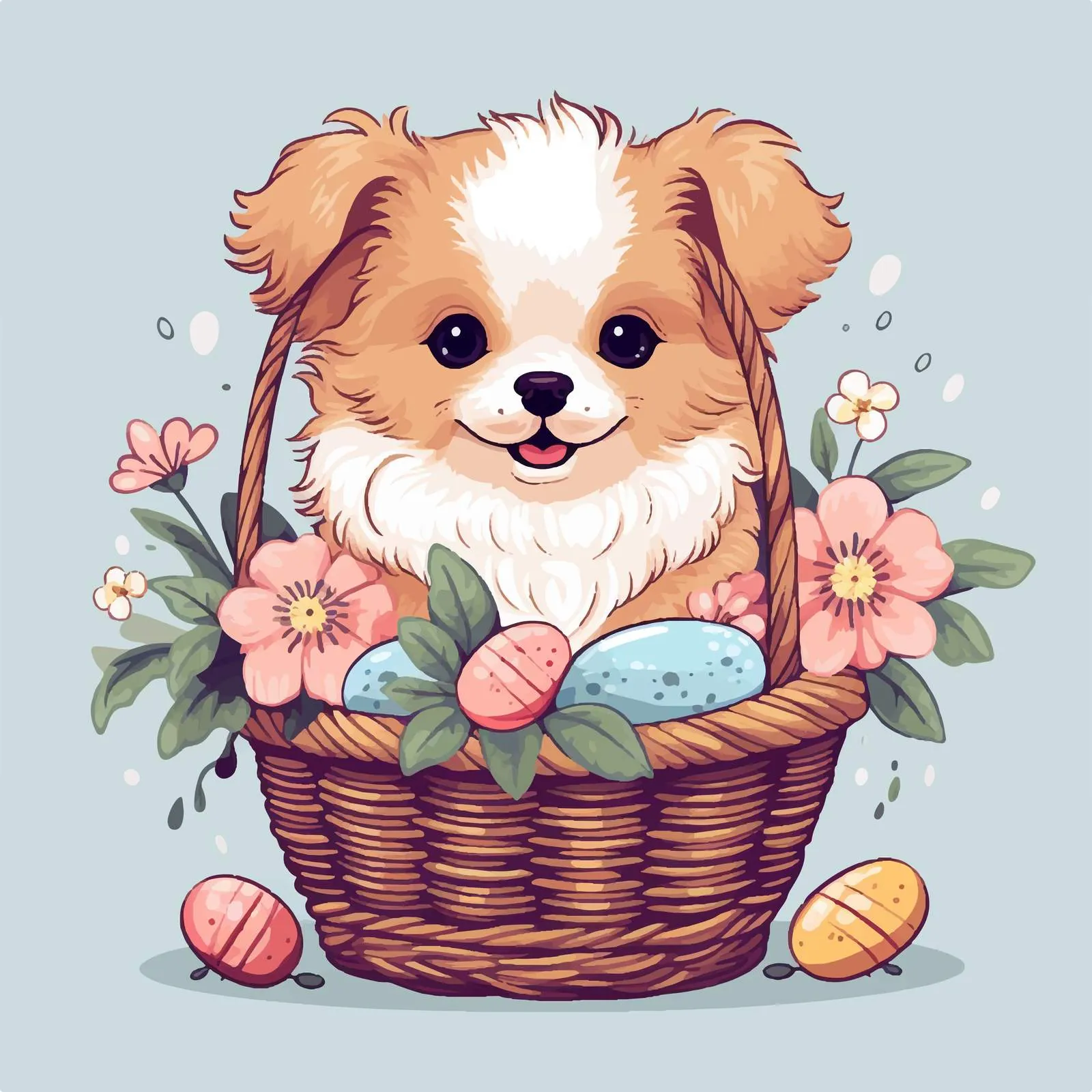 Happy Easter Greeting Card Template — free download from Dotvec