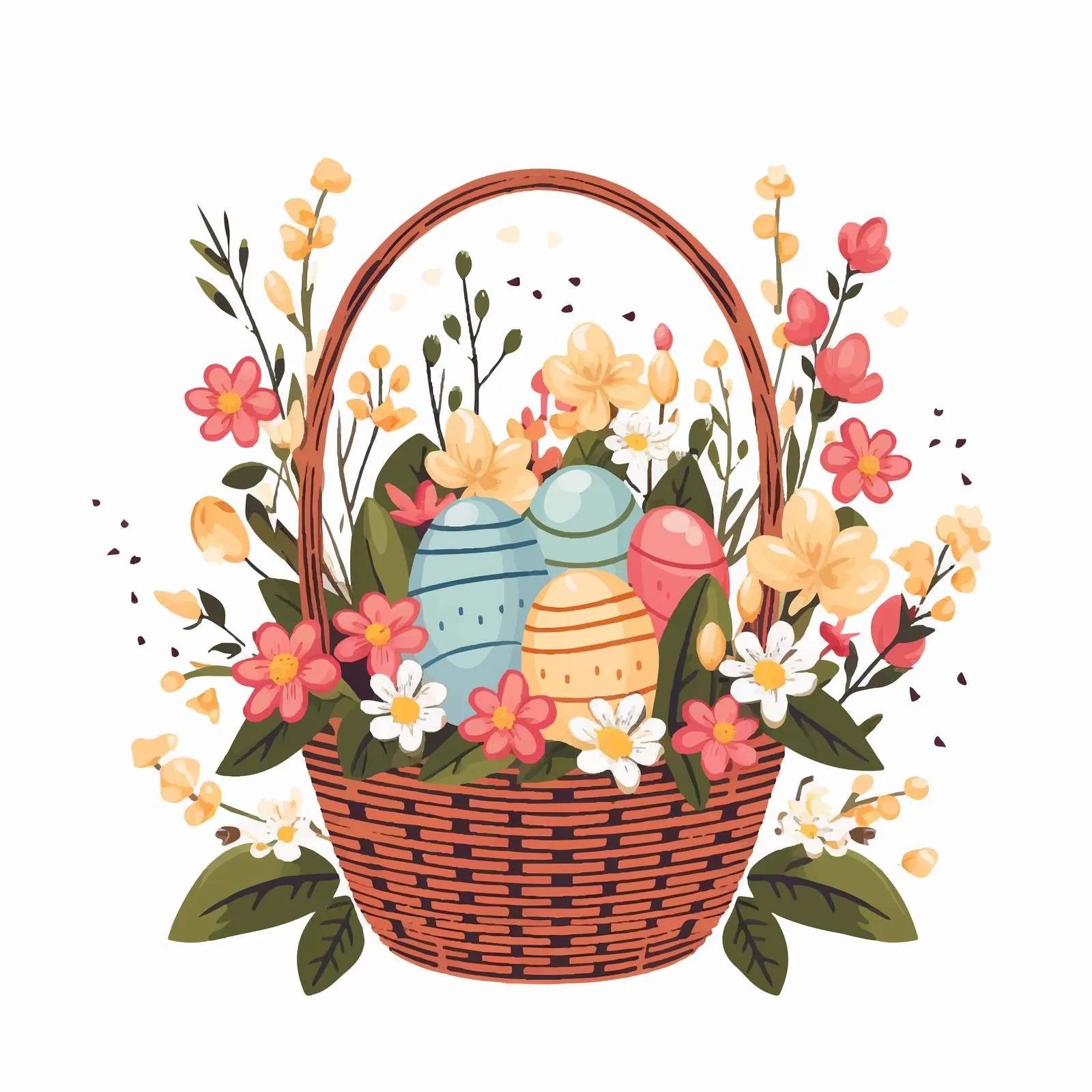 Happy Easter Greeting Card Template Vector — free download from Dotvec