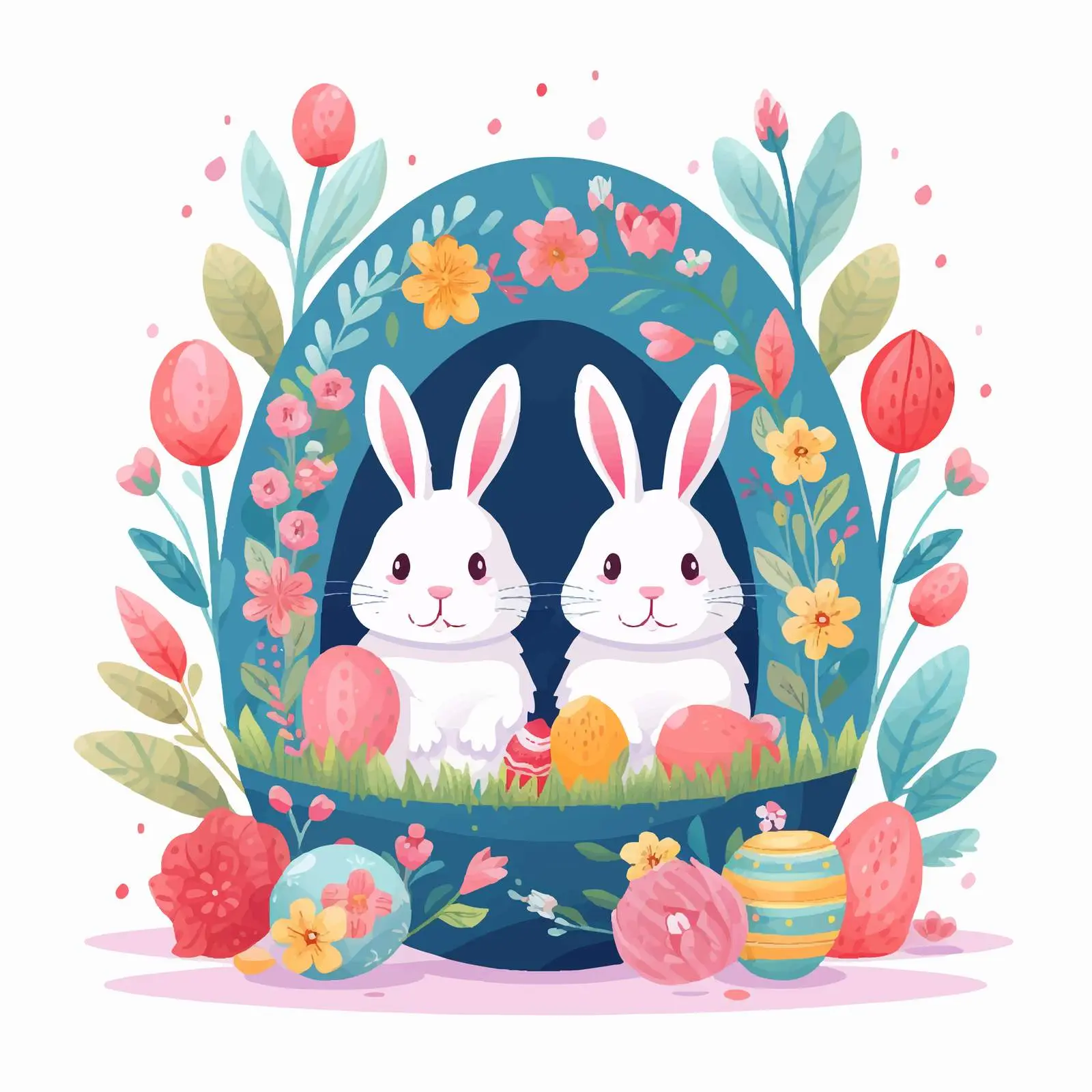 Funny Cute Pair Greeting Card Postcard Template — free download from Dotvec