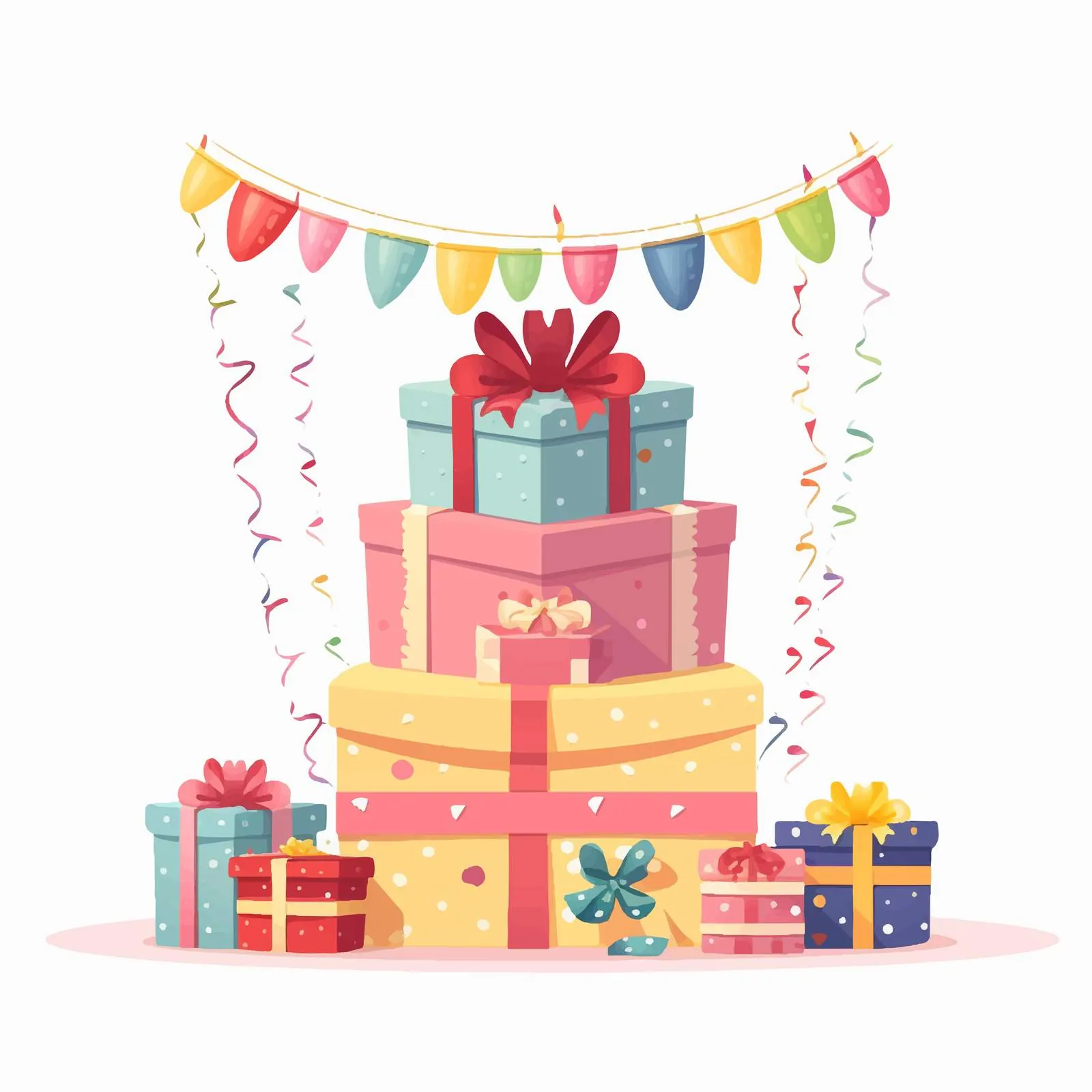 Happy Birthday Greeting Card Template with Wishes — free download from Dotvec