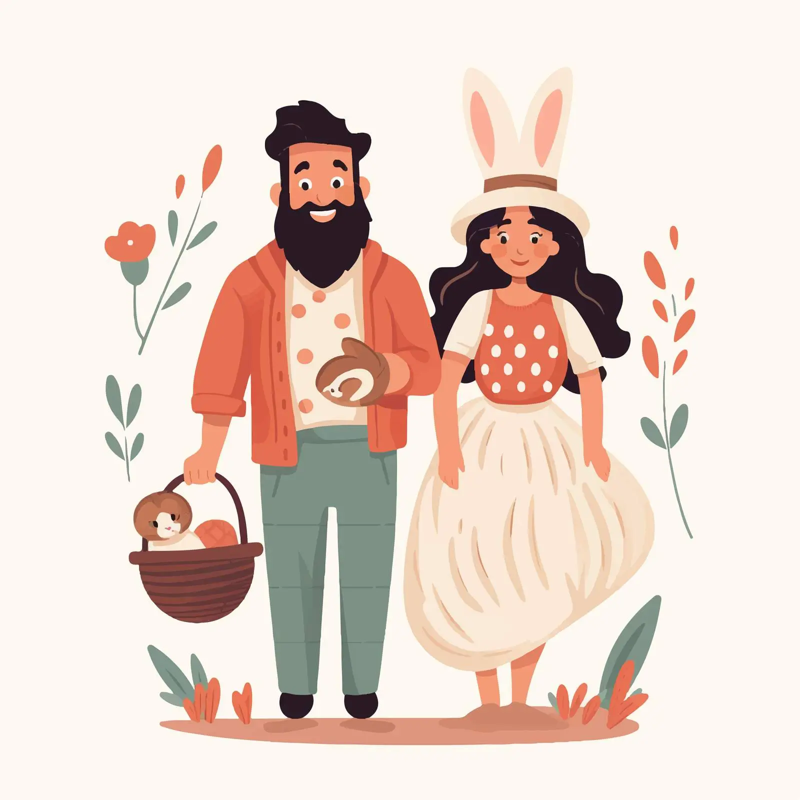 Happy Easter Greeting Card Template — free download from Dotvec