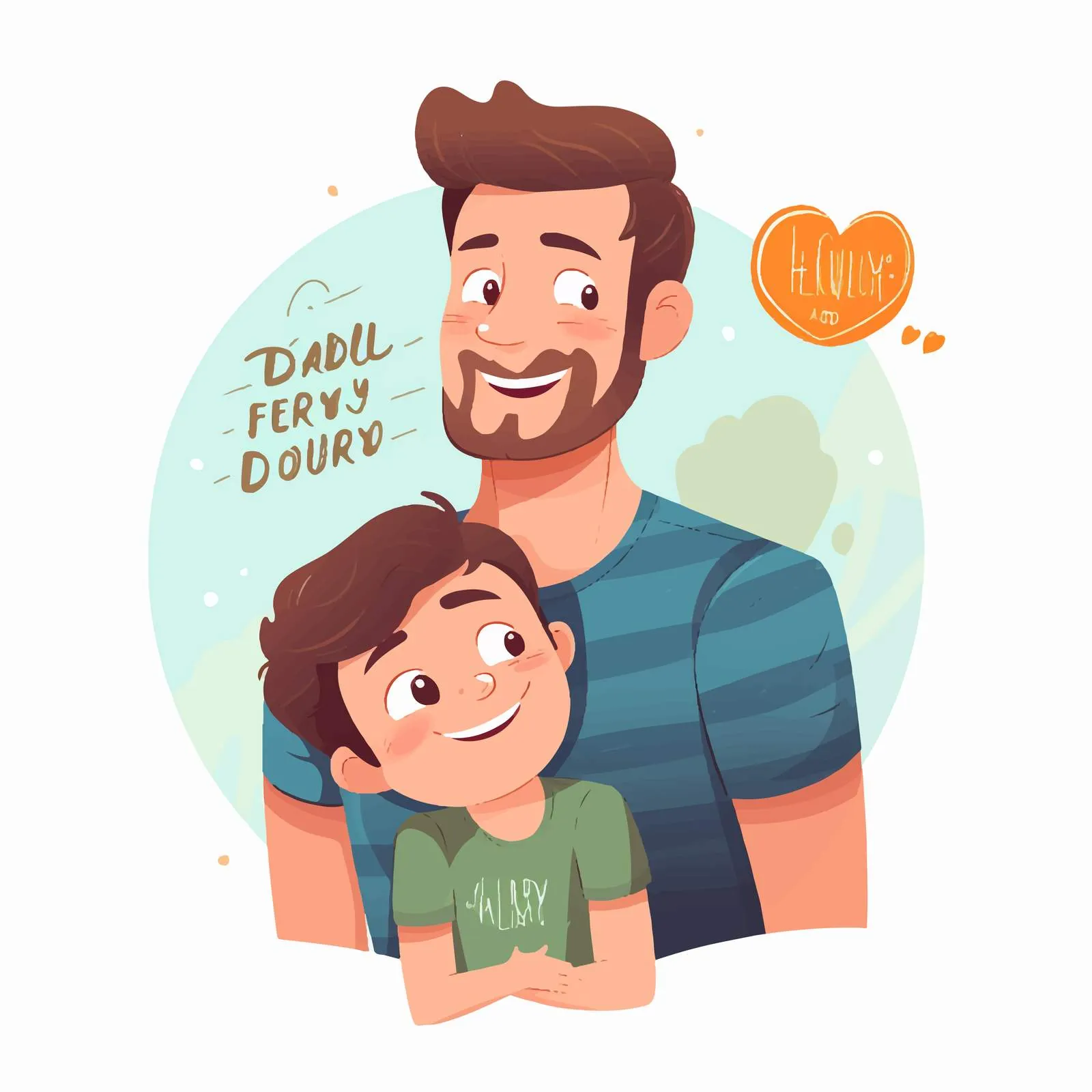 Joyful Family Greeting Card Template — free download from Dotvec