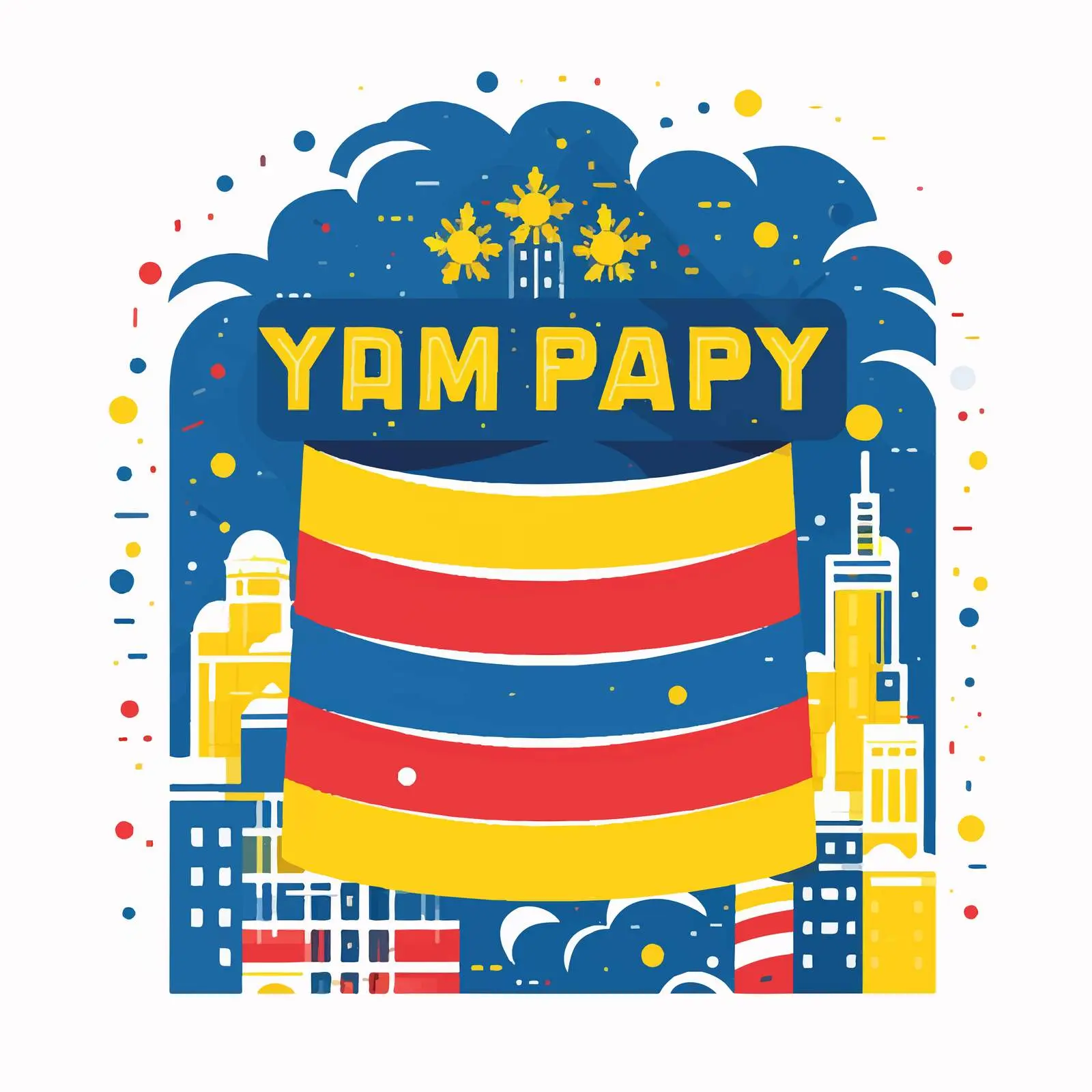 Patriotic Greeting Card with Captivating Caption — free download from Dotvec