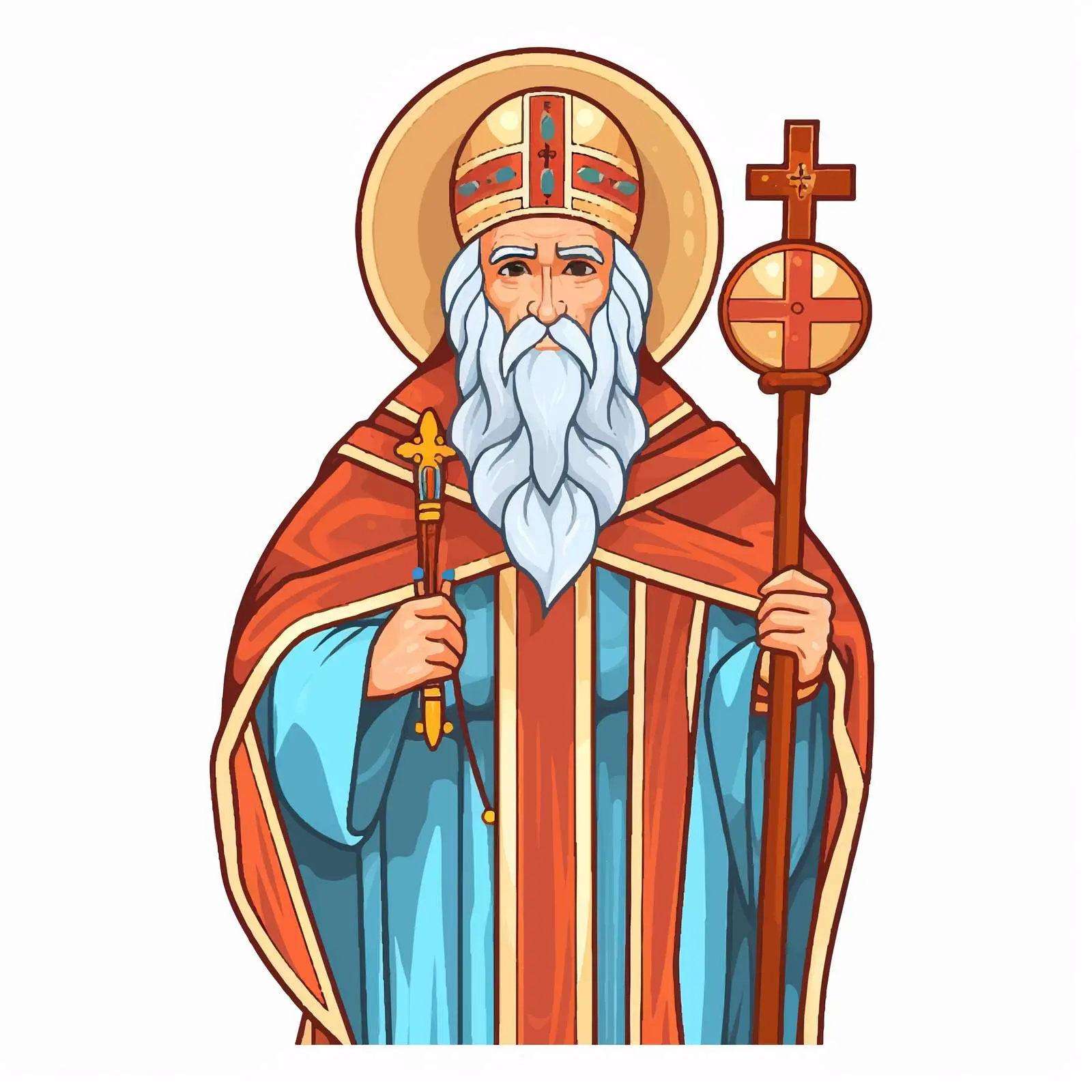 Gregory of Nazianzus Christian Illustration Vector – free christian literature image from Dotvec