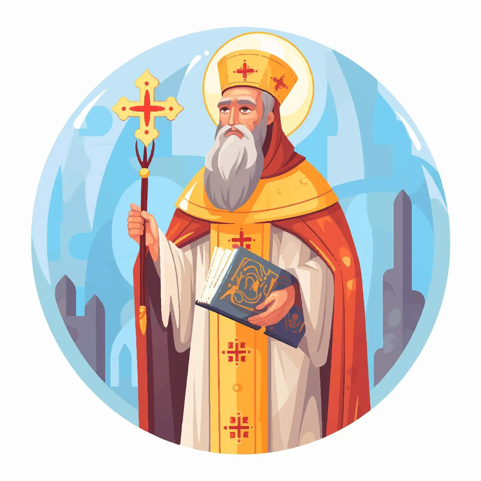 Gregory of Nazianzus Christian Illustration — free download from Dotvec