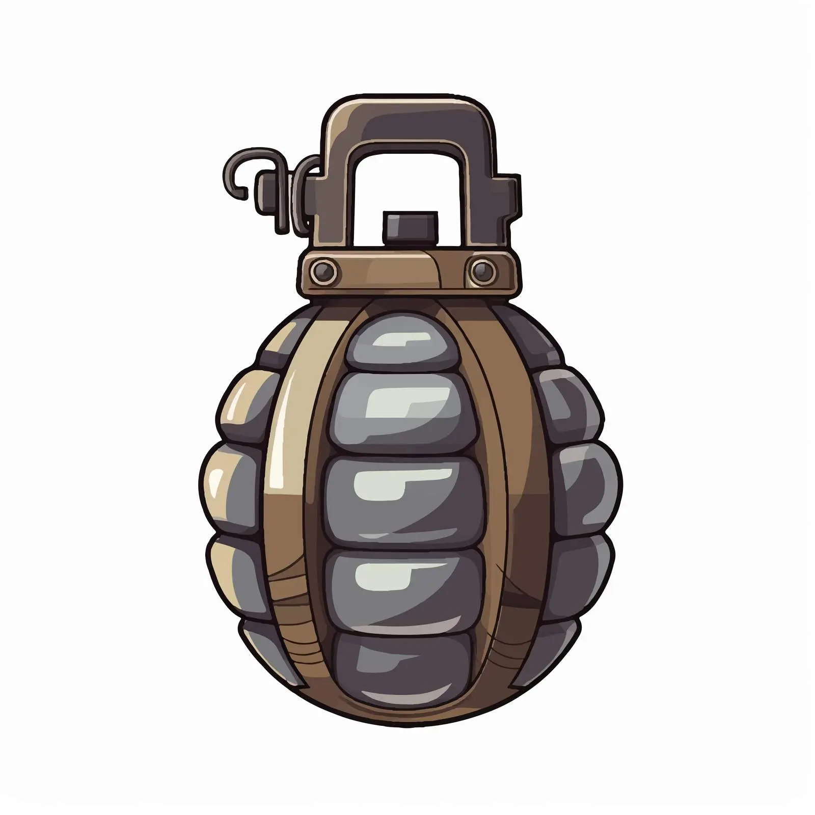 Grenade Vector Illustration on White Background — free download from Dotvec