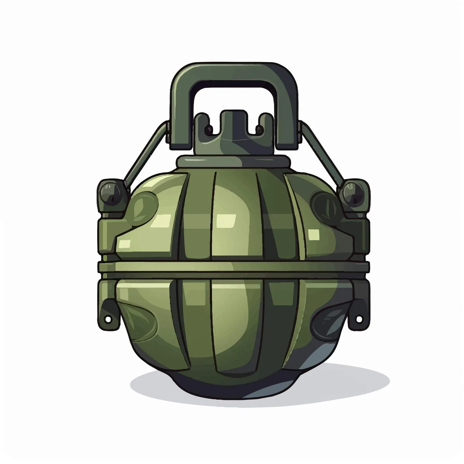 Isolated Vector Illustration of a Grenade – free explosive image from Dotvec