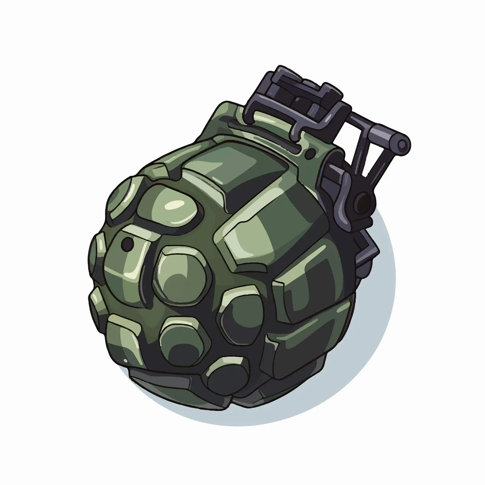 Isolated Grenade Vector Illustration on White Background — free download from Dotvec