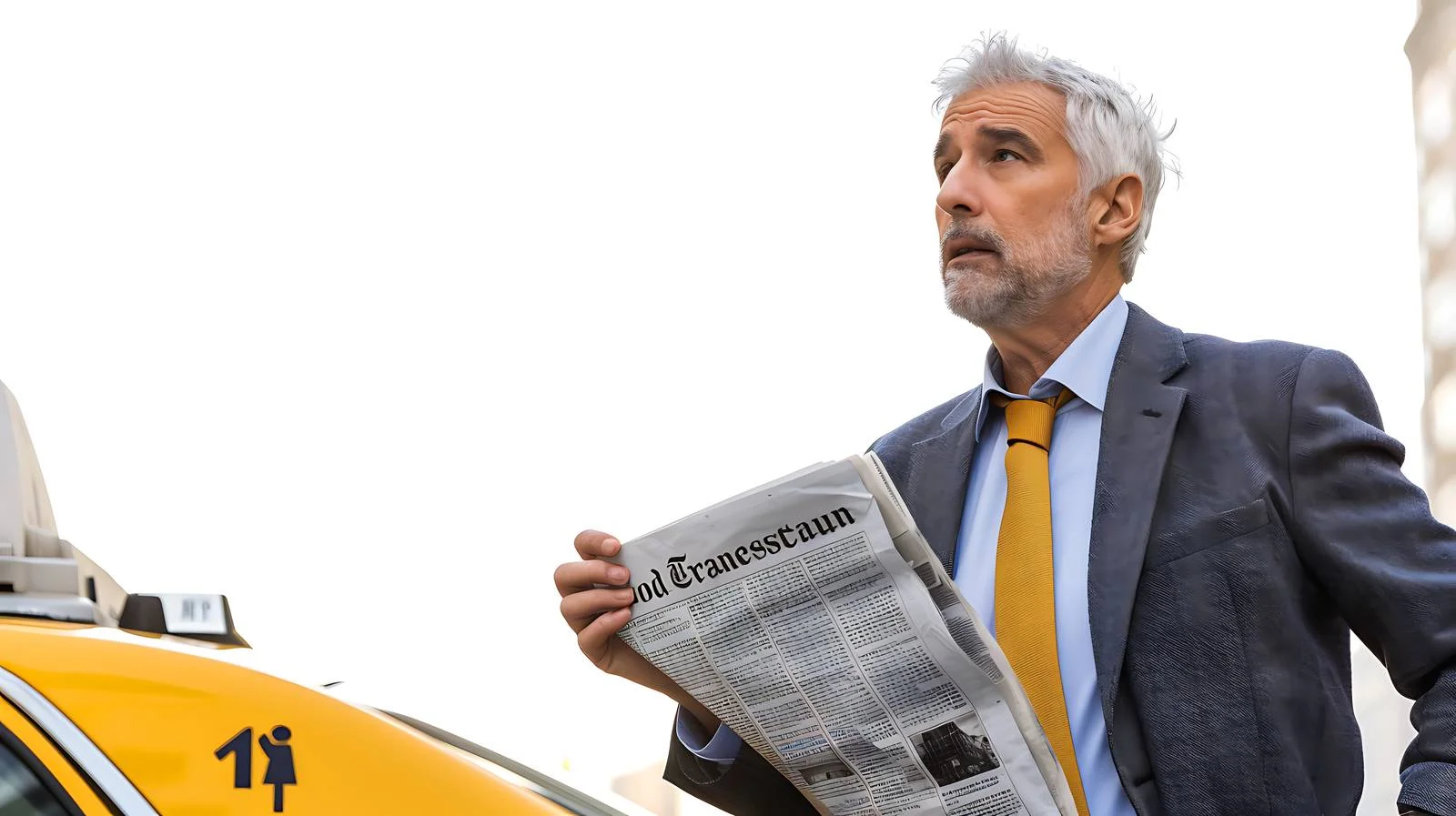 Experienced Businessman Reviewing Tax News — free download from Dotvec