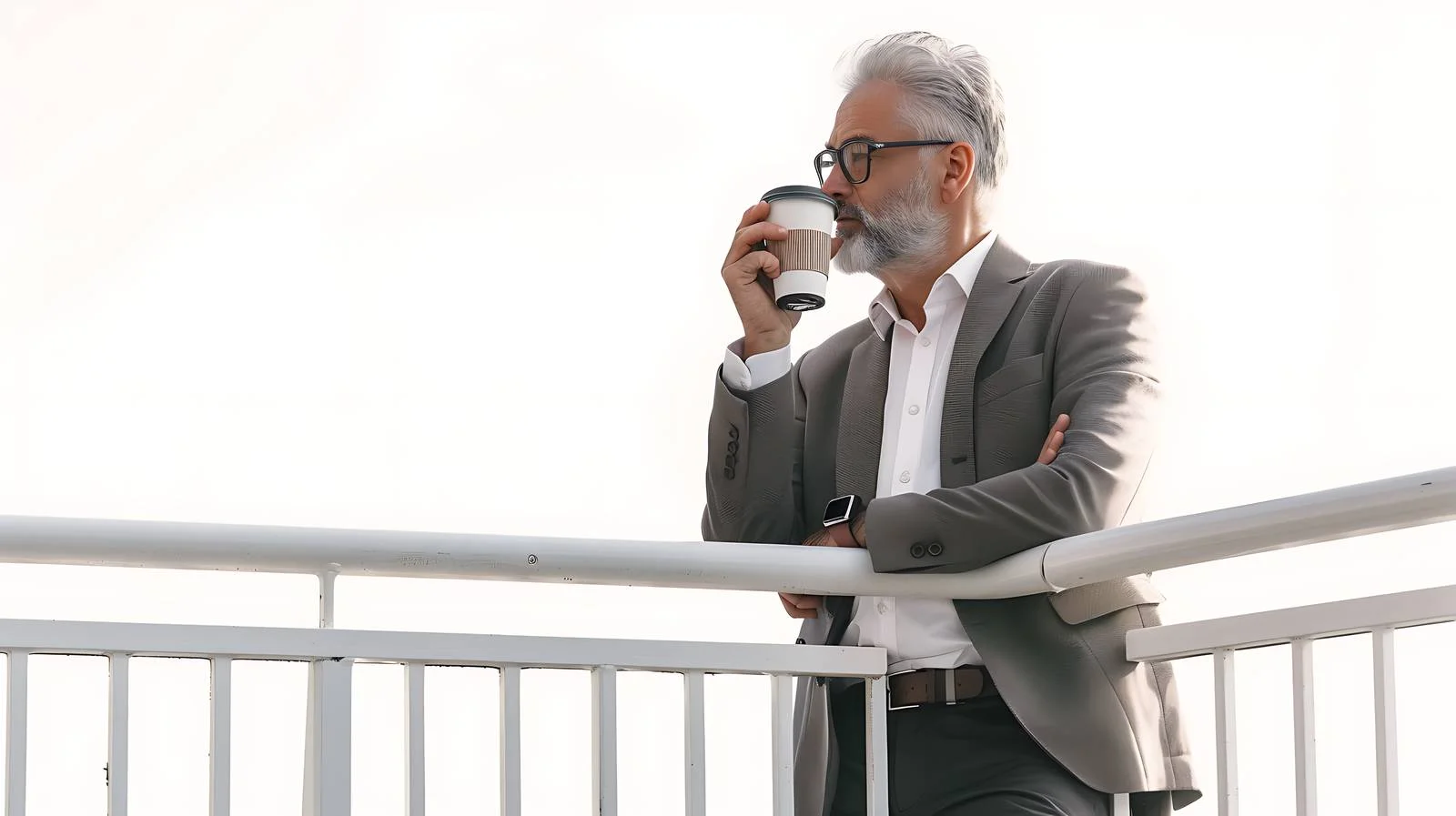 Senior Businessman Smartphone Portait — free download from Dotvec