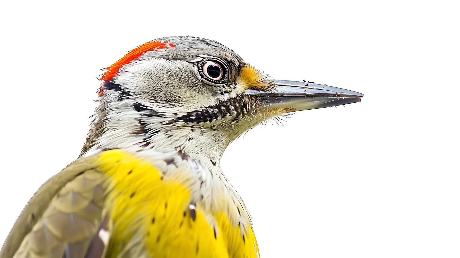Elegant Grey-Faced Woodpecker Picus Canus — free download from Dotvec