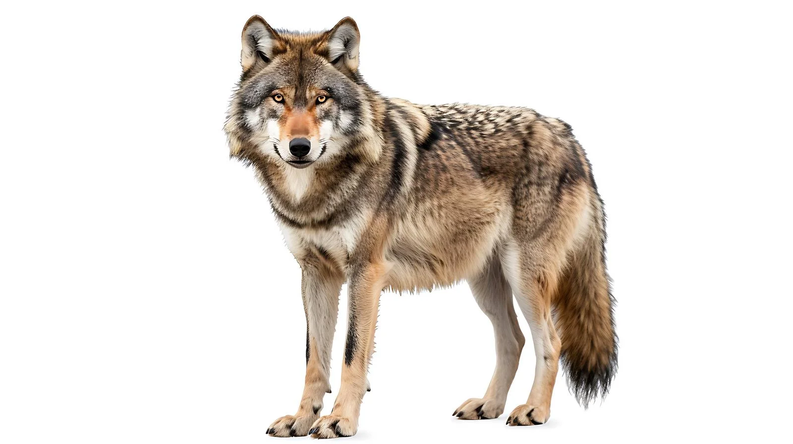 Majestic Grey Wolf in Isolated Scenery — free download from Dotvec