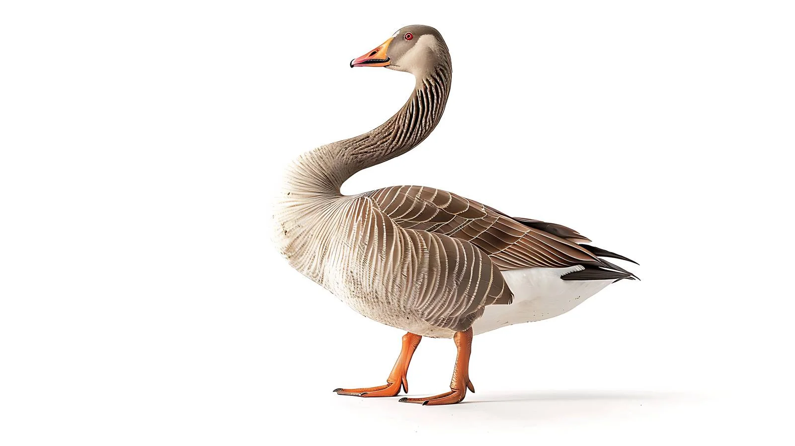 Graceful Greylag Goose Bathed in Morning Light — free download from Dotvec