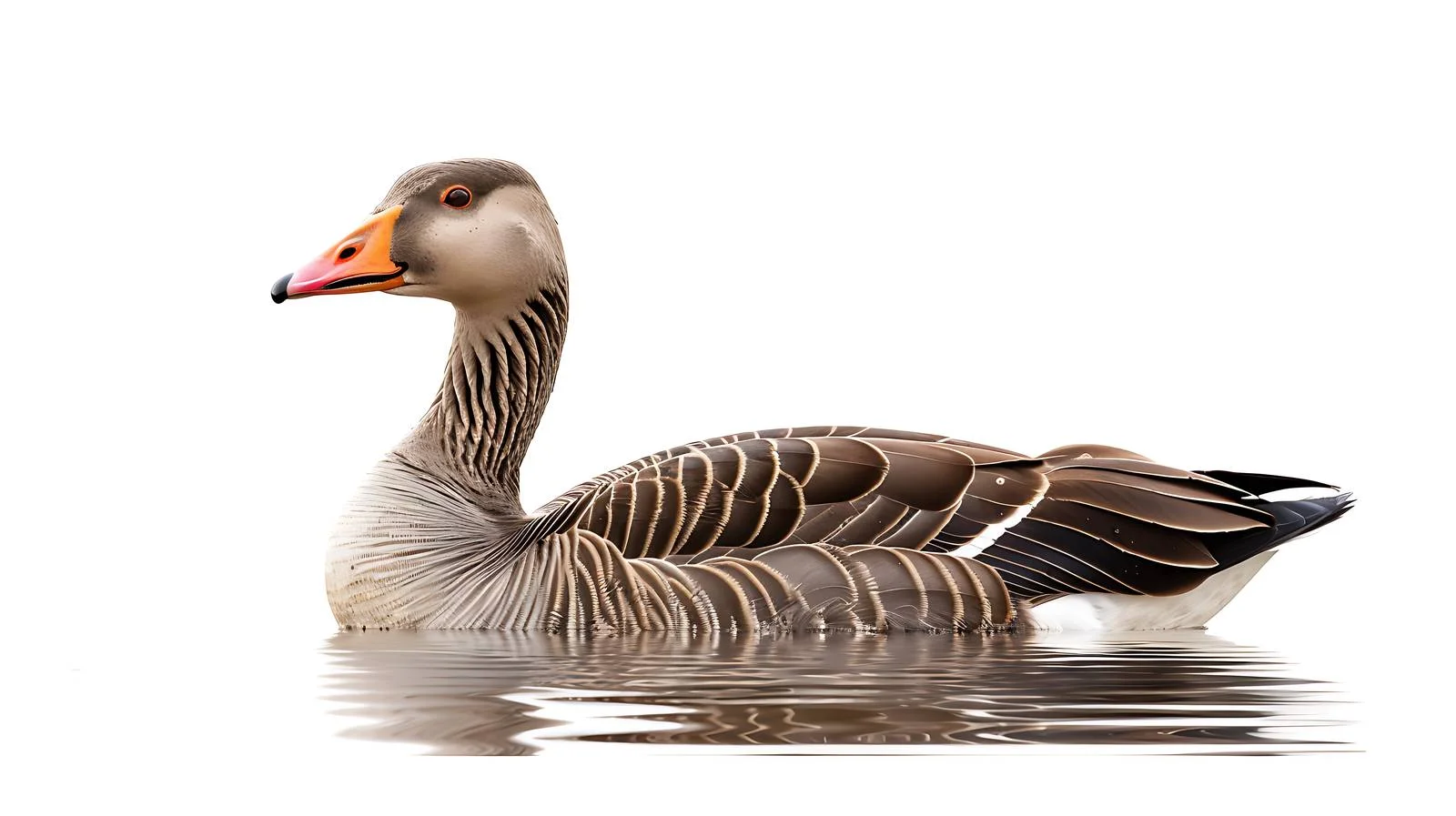 Graceful Greylag Goose Illuminated in Morning Light — free download from Dotvec