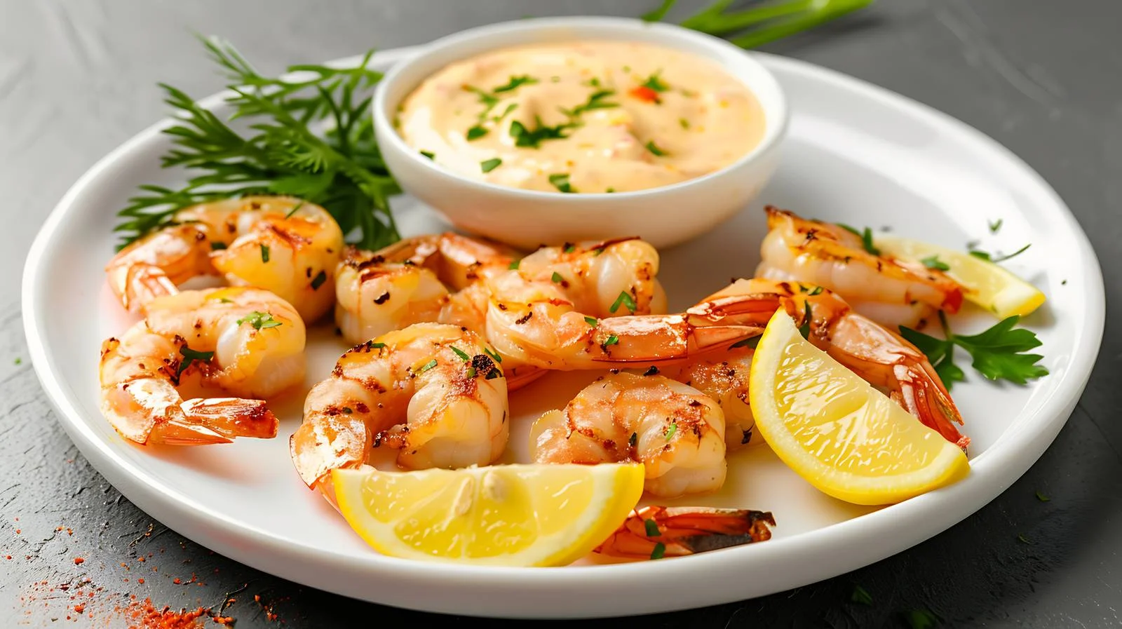 Savory Grilled Shrimp Platter — free download from Dotvec