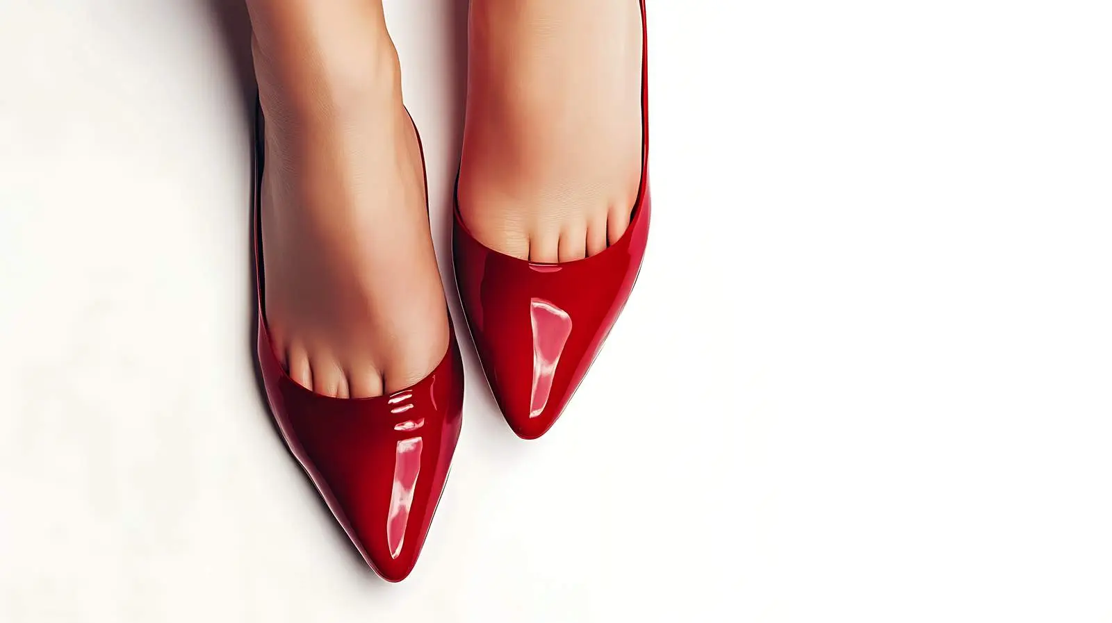 Groomed Female Hands and Feet with Red Manicure — free download from Dotvec