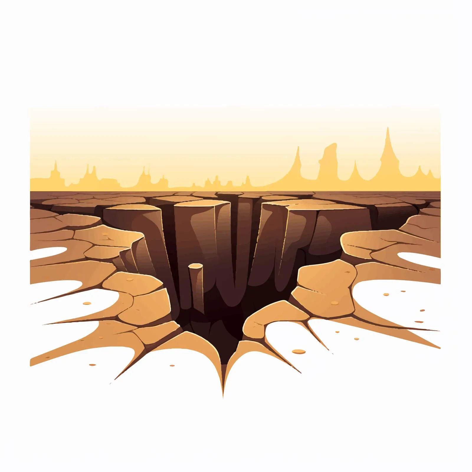 Ground Crack with Fissures After Earthquake – free natural disasters image from Dotvec