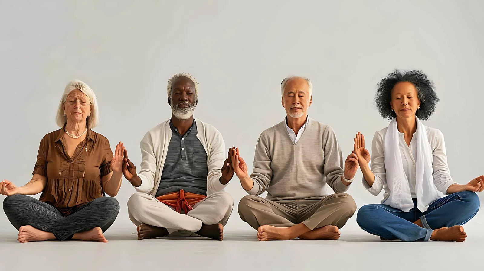Senior Yoga Group Session — free download from Dotvec