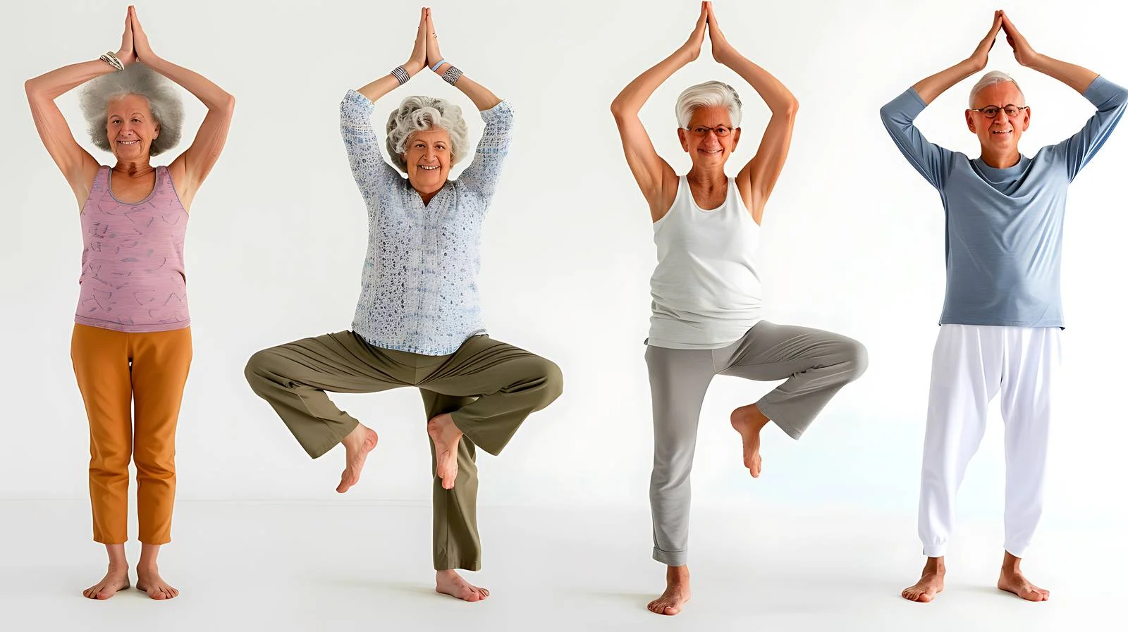 Senior Yoga Group Practice Session — free download from Dotvec