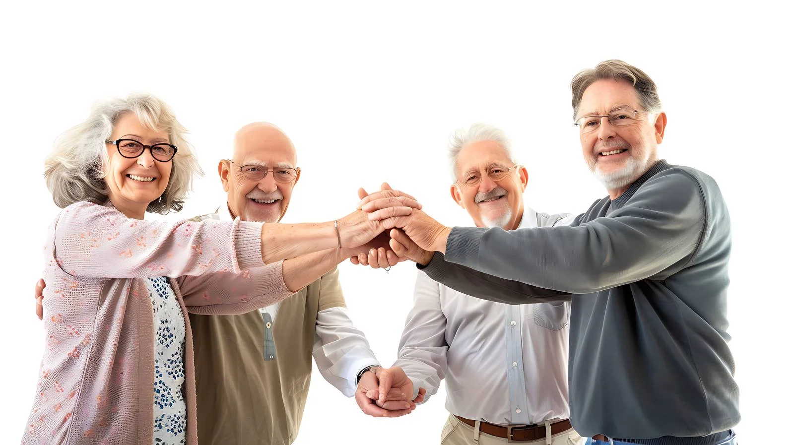 Unity among seniors – free symbolizing image from Dotvec